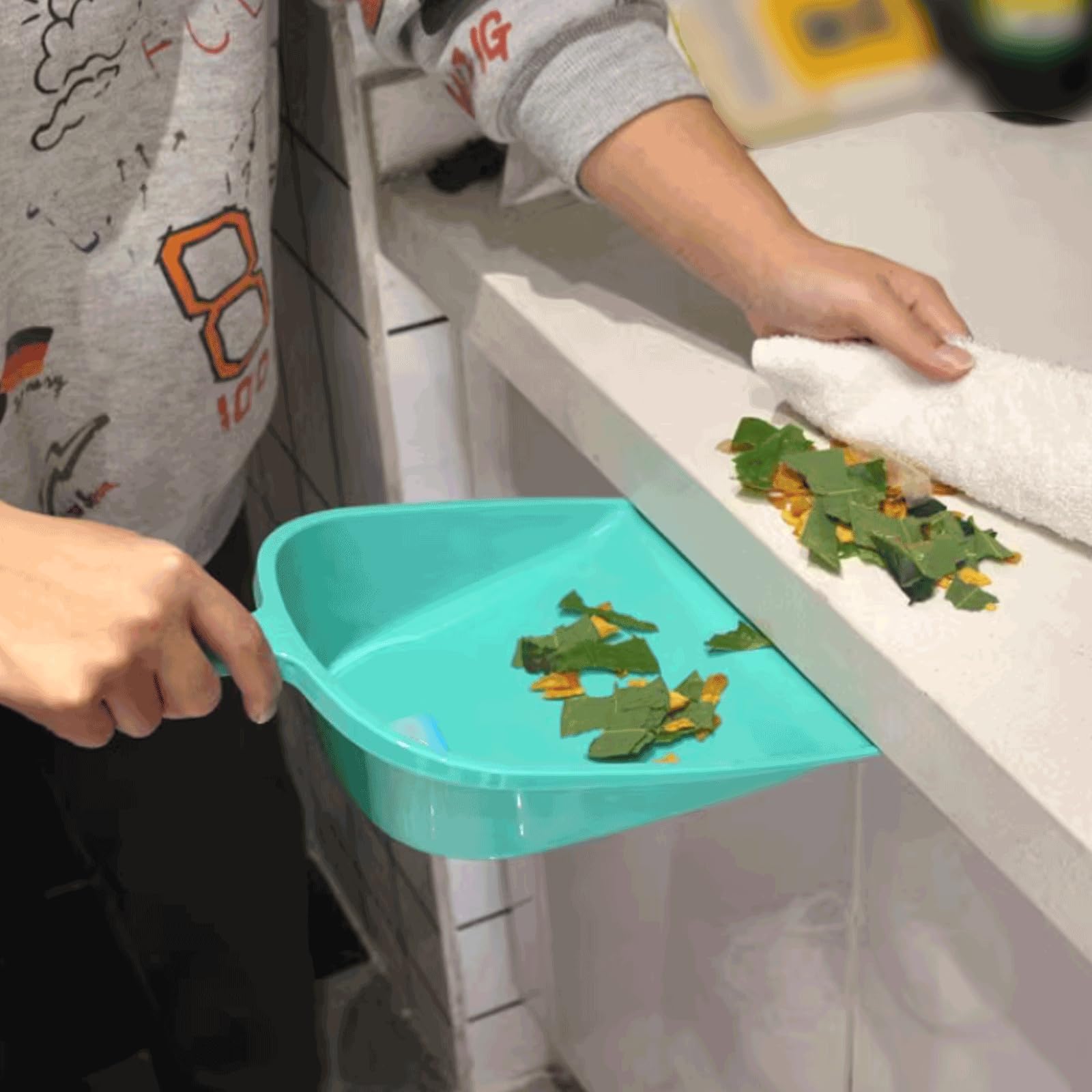 Paletta in plastica Paletta con Manico Lungo Paletta di Grande capacità con Foro per Appendere Paletta Spessa Multifunzionale