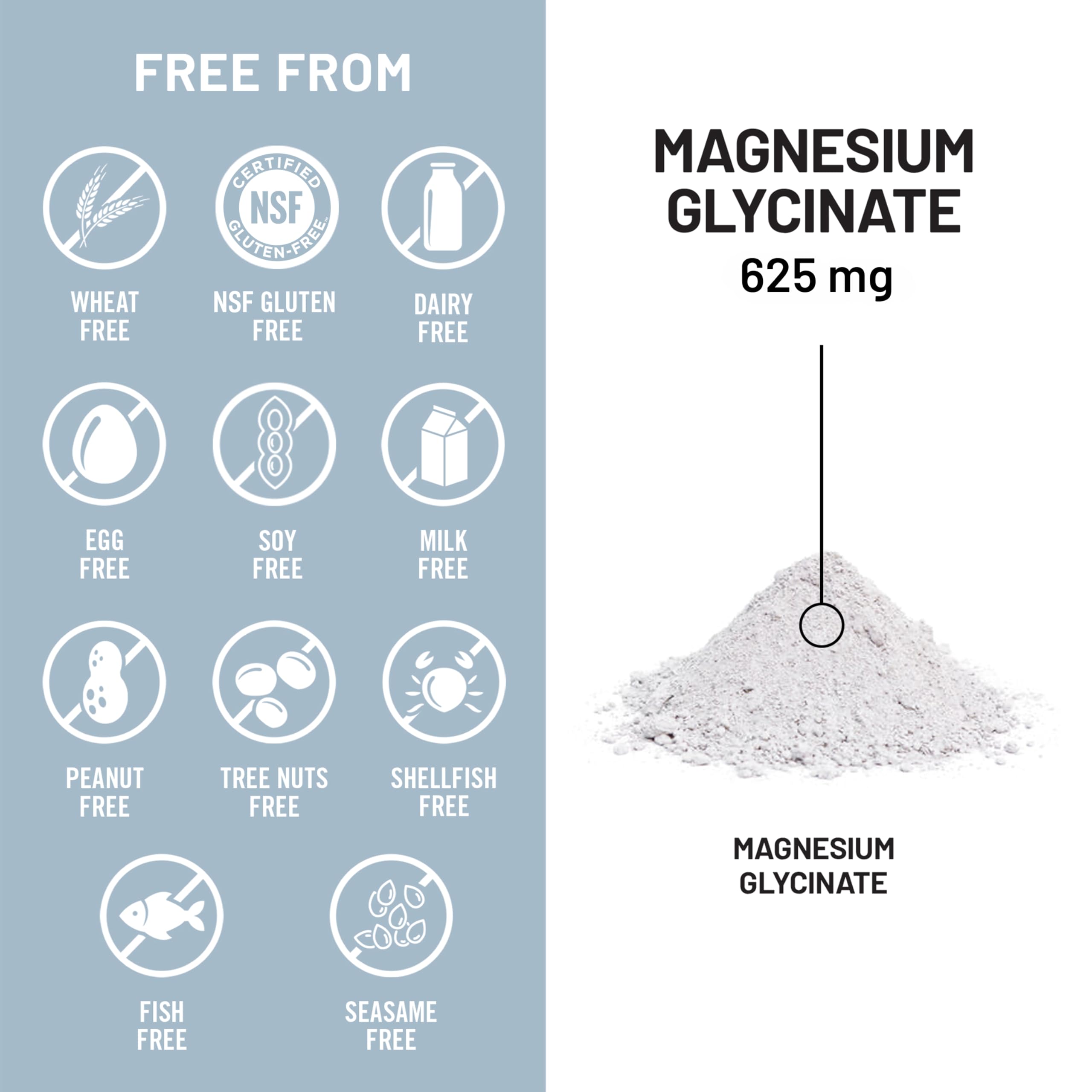 NatureWise Magnesium Glycinate 625mg, Sleep & Muscle Support, 90 Capsules — Amazon image 10