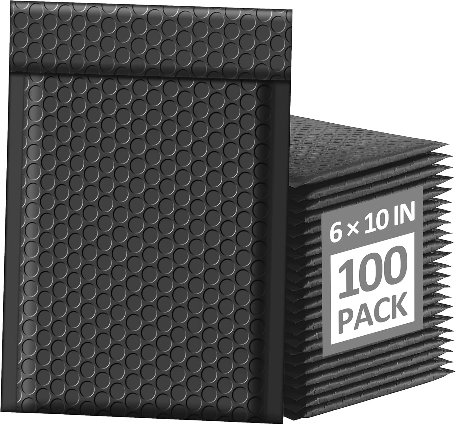 Famagic Bubble Mailers 6x10 Inch 100pc Black Shipping Bags