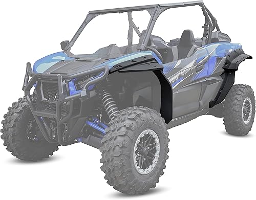 Miniatura 6 de SAUTVS Guardabarros XXL para Kawasaki Teryx KRX 1000, aletas de barro extendidas delanteras y traseras, extensión para accesorios Kawasaki Teryx KRX
