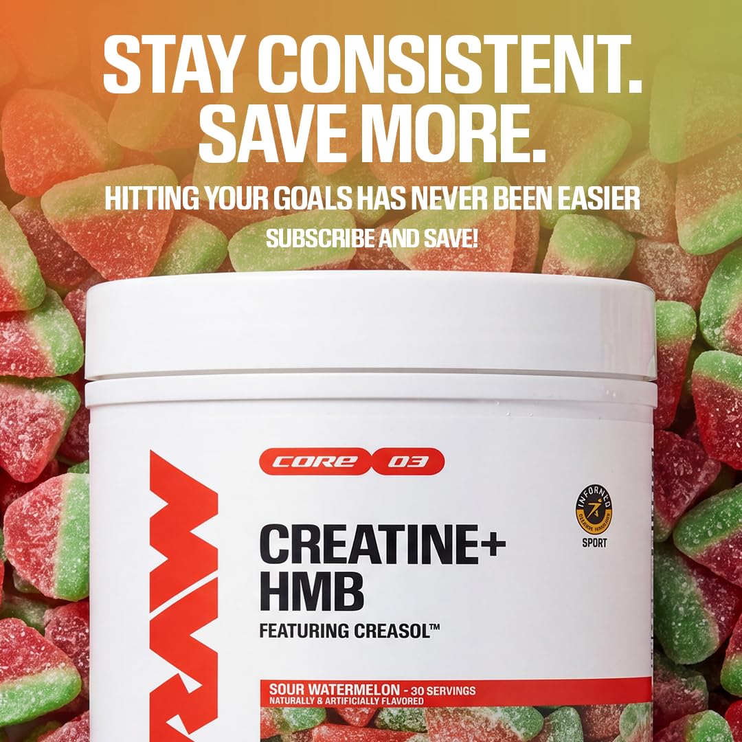 RAW Creatine + HMB Powder, Champion Mentality, 5g Creatine Monohydrate — Amazon image 8