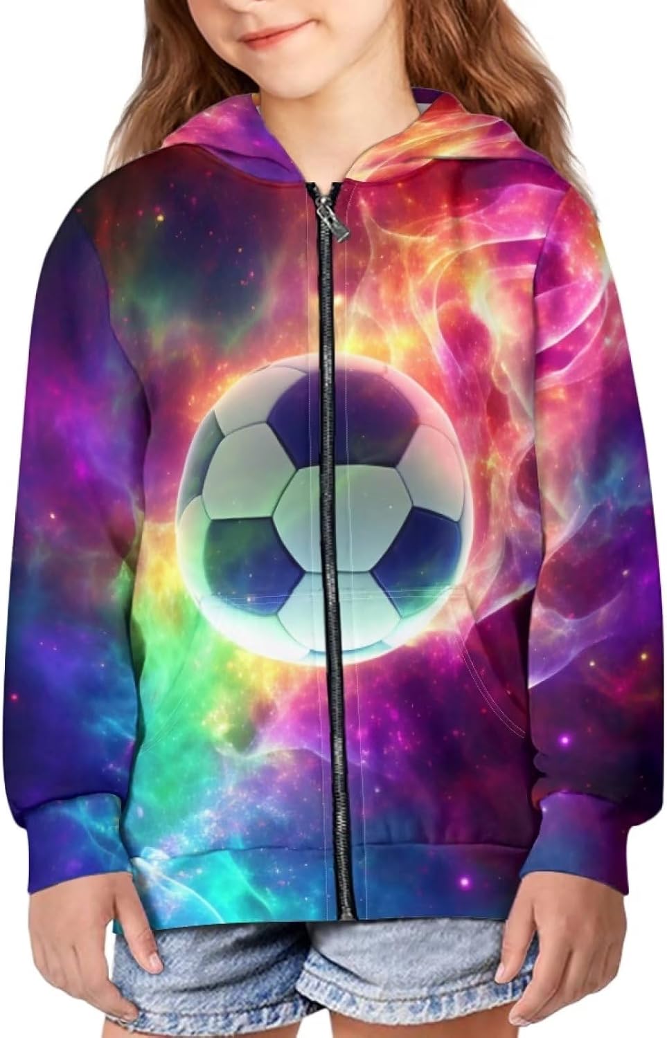 Zip Up Hoodies for Kids Girl Boy 6-16 Hooded Sweatshirts with Pocket