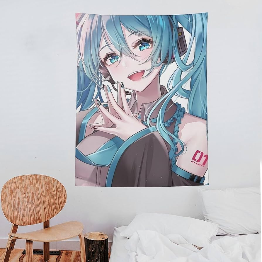 初音ミク 3Dポスター(水着、額縁入り)２枚セット+旗(壁掛けタペストリー)１枚 初音ミク 3Dポスター(水着、額縁入り)2枚セット+旗(壁掛け