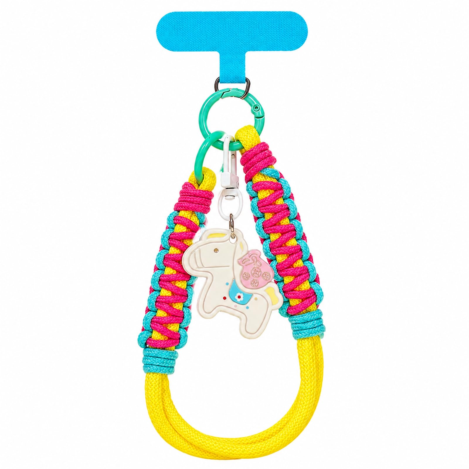 Phone Charm, Mobile Phone Charms Hanging, Dopamine Color Block Pony Design, Phone Accessories for Girls, Secure Anti-Loss Phone Chain, Ideal for Commuting and Outdoor Activities, Fashion Mobile Charms-image-26