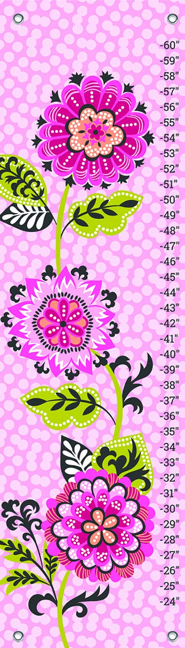 Oopsy Daisy Growth Charts Suzette Bloom by Josephine Kimberling, 12 by 42-Inch