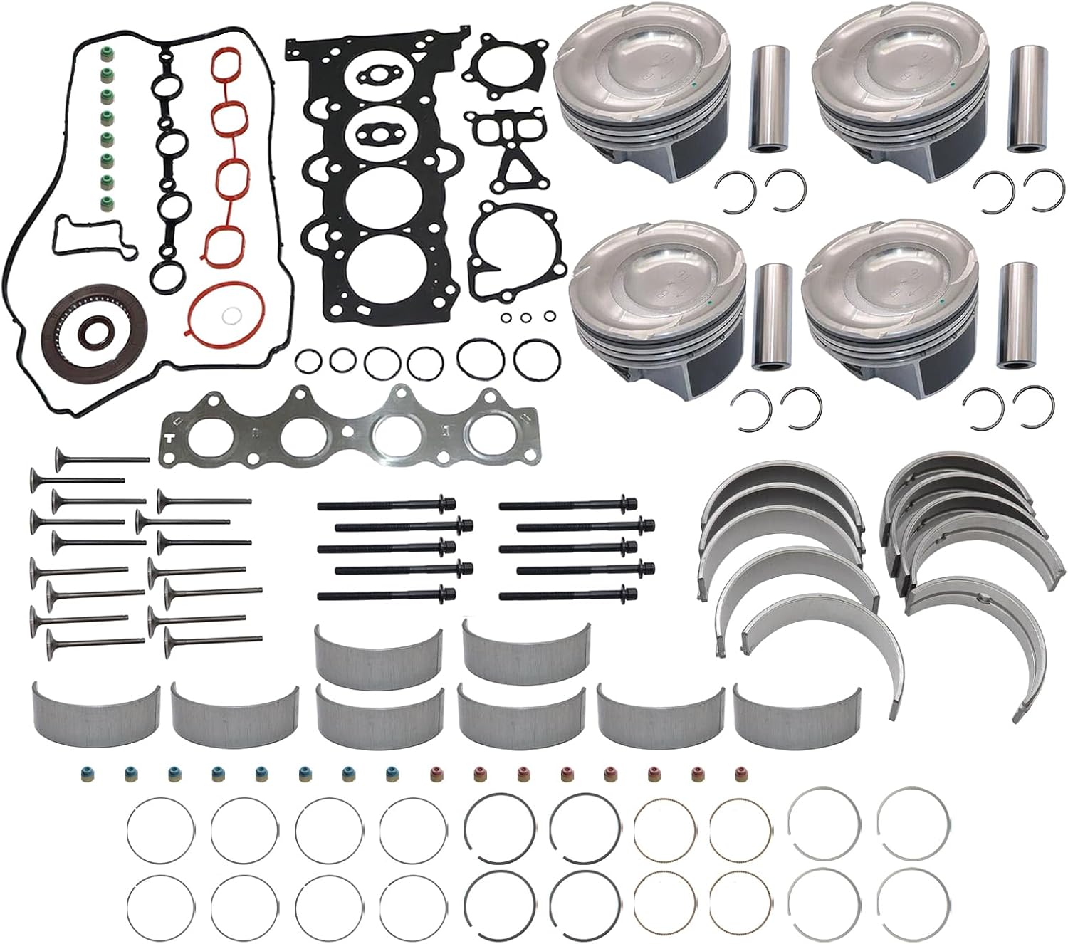 AUTOKAY G4FD Engine Overhaul Rebuild Kit For Hyundai for Kia Accent Rio 1.6L DOHC 2012-2016