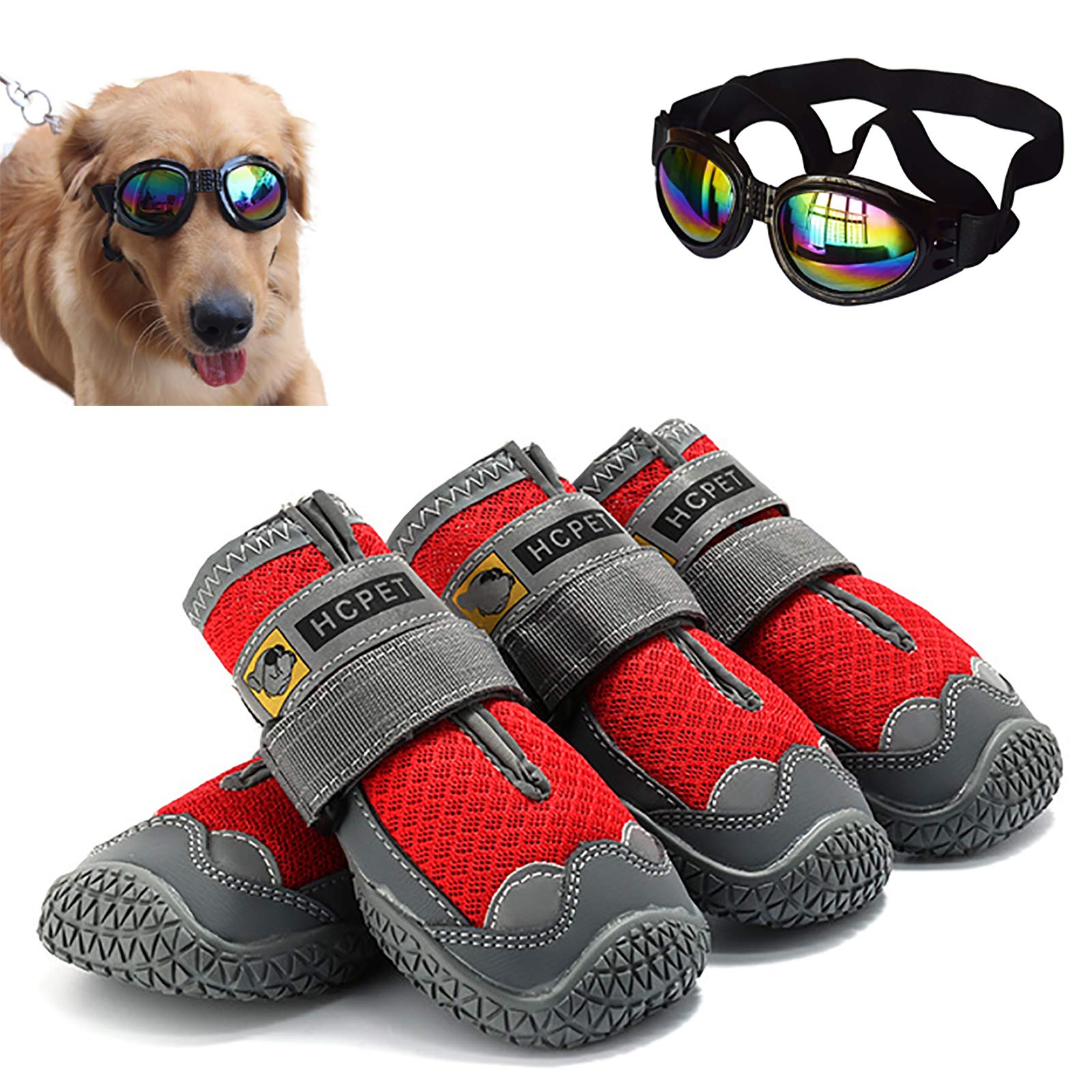 Chaussures pour animaux de compagnie chiot bottes respirantes chaudes et antidérapantes