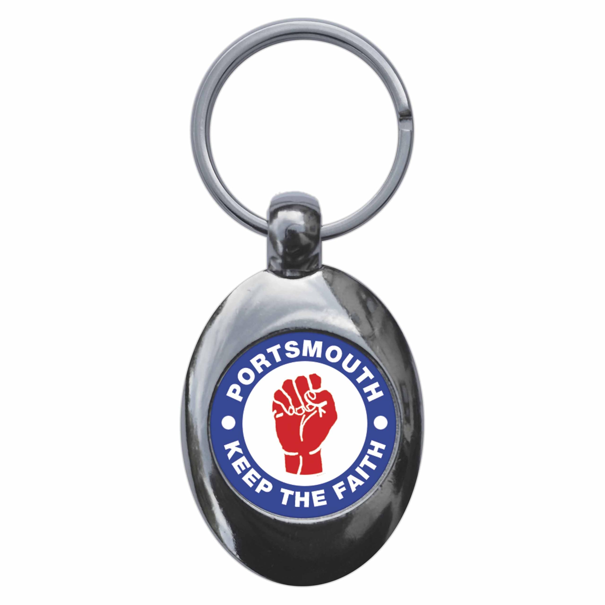 Ozorath Portsmouth Keep The Faith Northern Soul Keyring Keychain Key Ring Chain With Trolley Coin