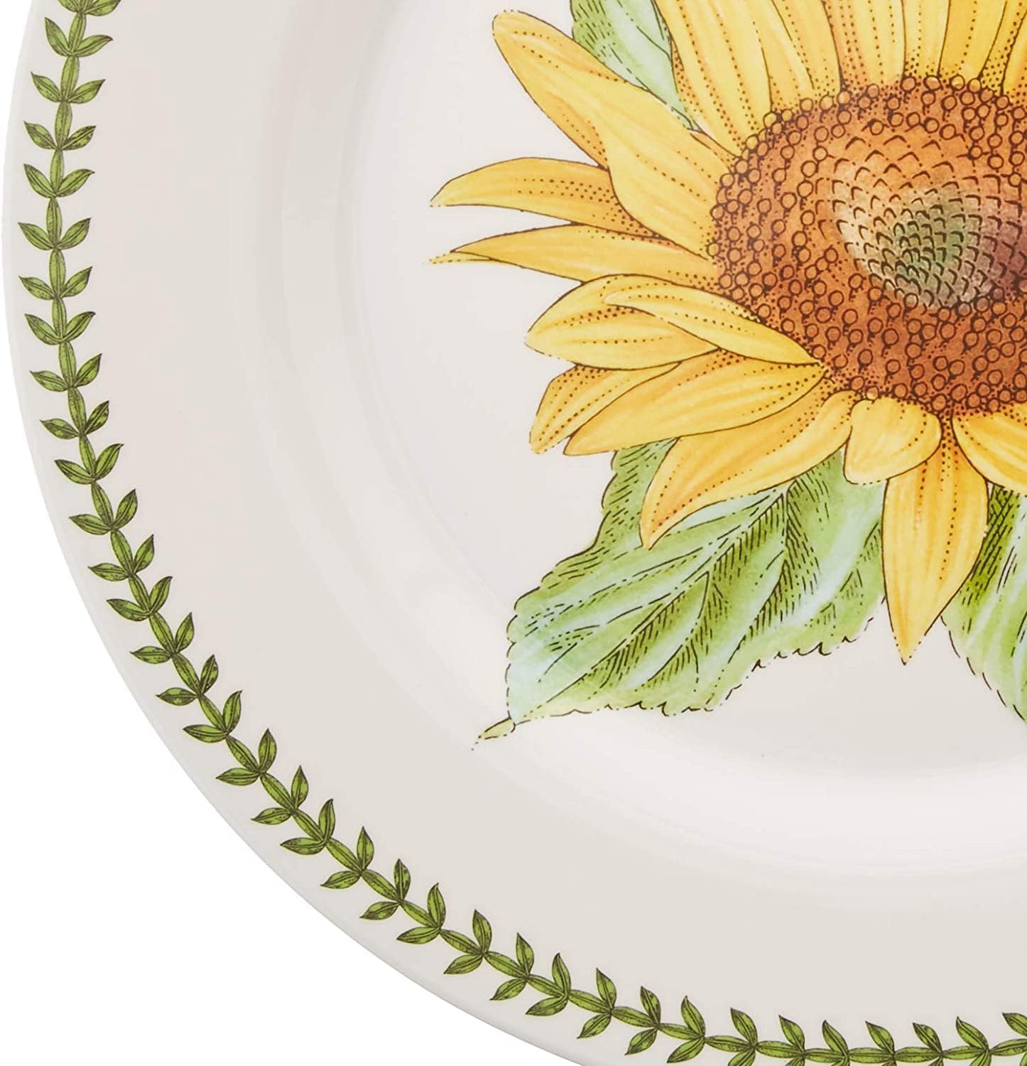 Portmeirion 616035 Botanic Garden Melamine Dinner Plates (Set of 4), 11", White
