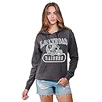 Ultra Game Women\'s NFL Official Super Soft Hoodie Pullover Sweatshirt, Las Vegas Raiders, Team Color, Large