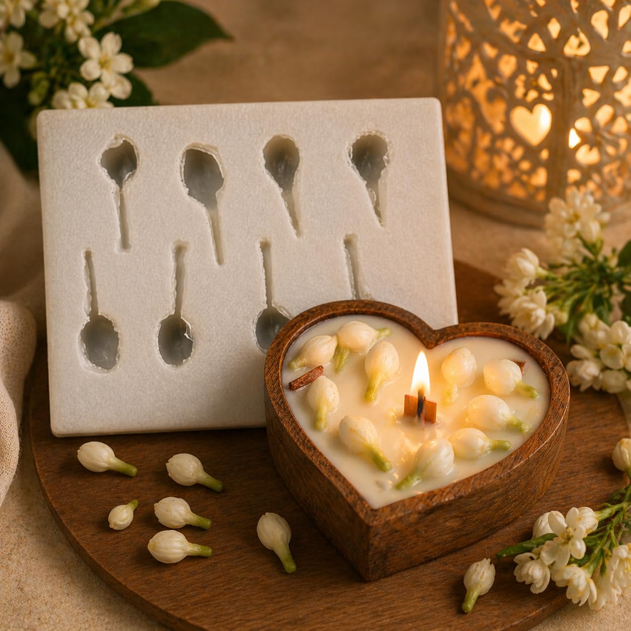 Mogra Buds Mold | Perfect for Cake Decorating, Crafting, and DIY Projects, Ideal for Fondant, Gum Paste, Chocolate, Resin, Clay, or soap-Making.-image-20