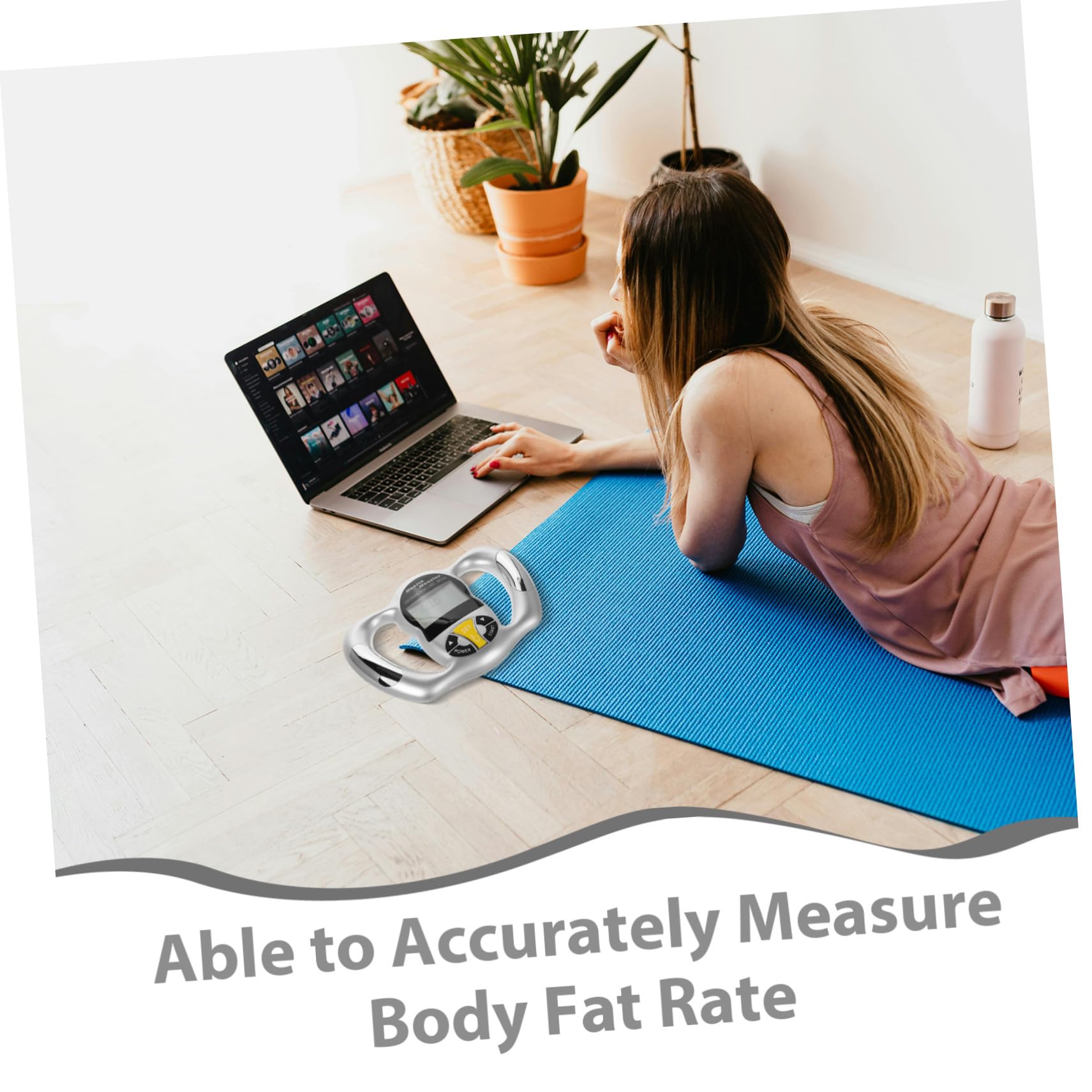 Dispositivo Medidor de Grasa Corporal Portátil 1 Unidad Análisis Bmi Pantalla Digital Precisión Alta para Control Salud Uso Doméstico Seguimiento Fitness