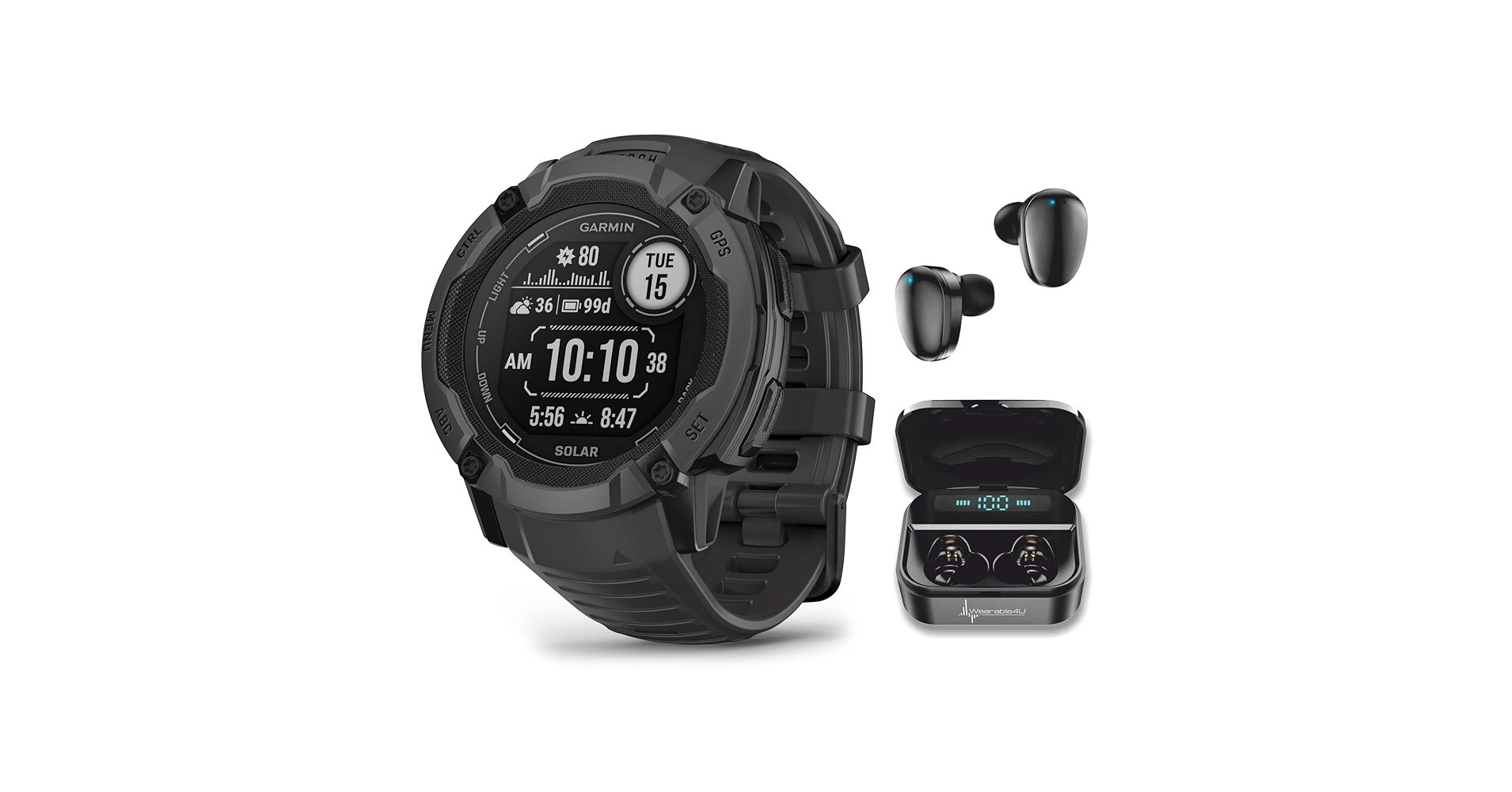 Amazon.com: Wearable4U Garmin Instinct 2X Solar Rugged 50 mm