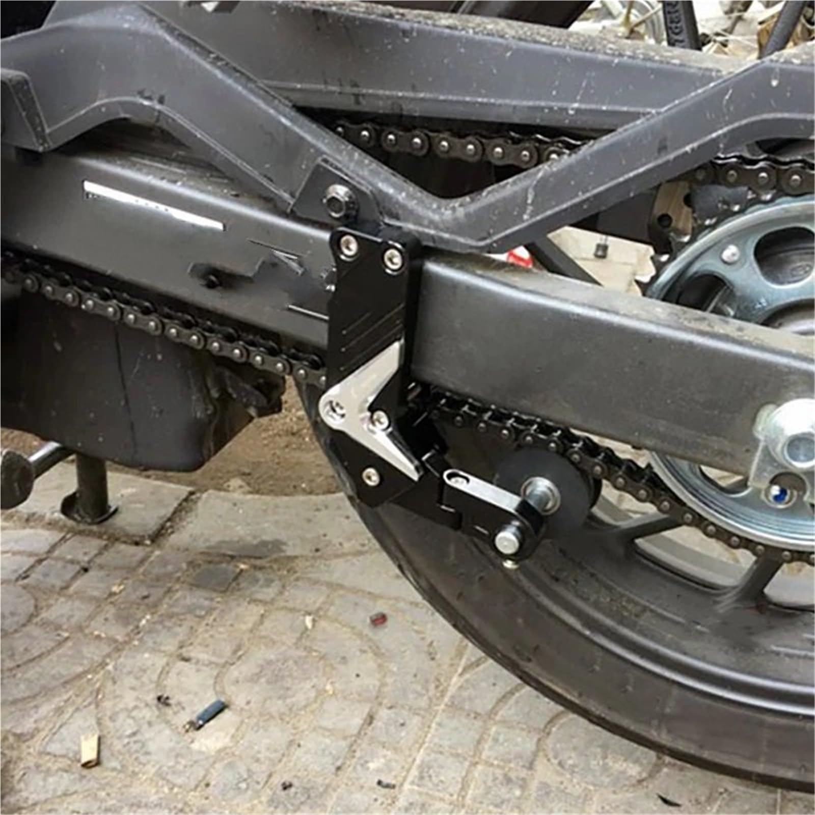 Tensor de Cadena Tensor de Cadena de distribuci Rodillo Tensor de Cadena de Ajuste Universal, Accesorios de modificación de Motocicletas, regulador automático de Cadena(Blue)