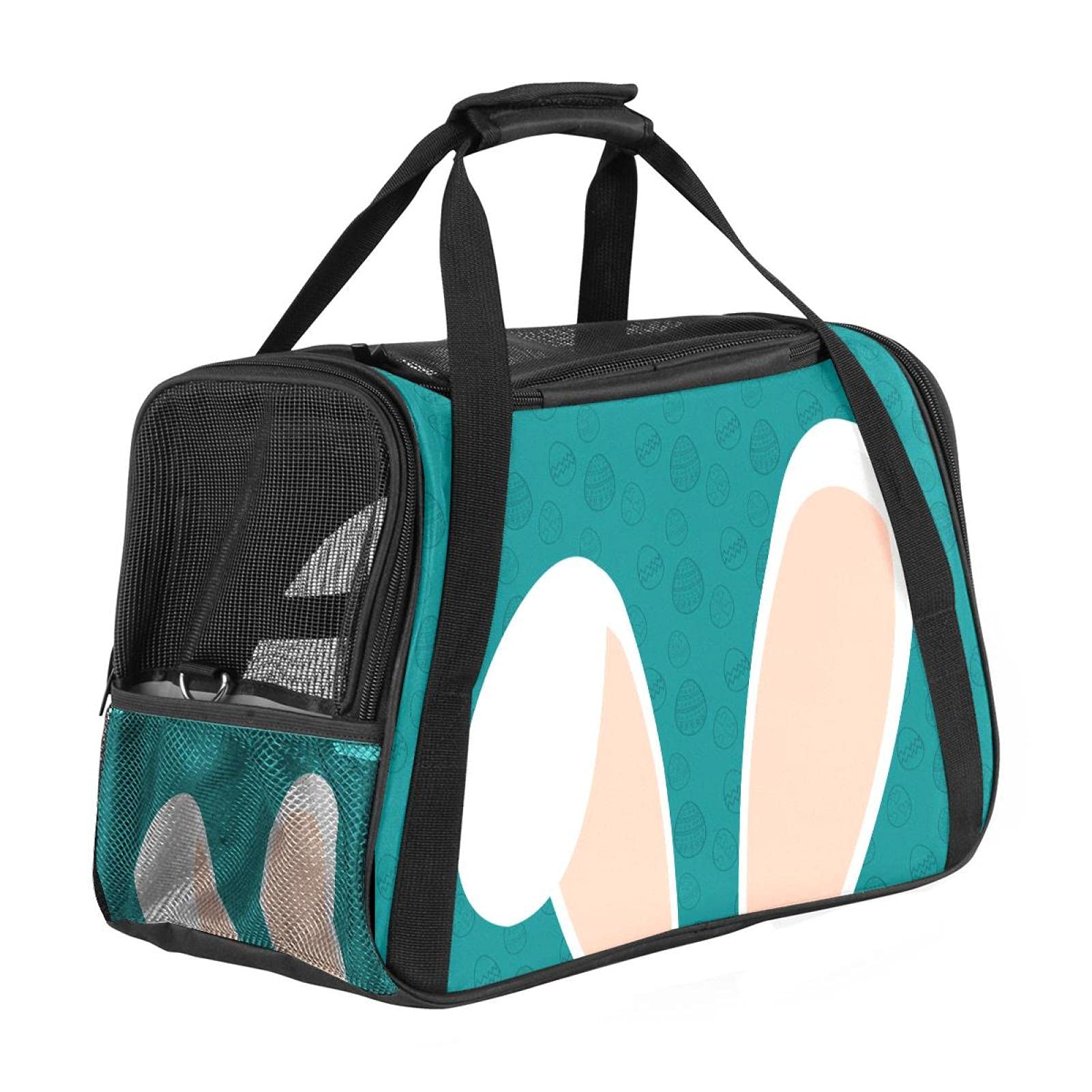 Sac de transport pour animal approuvé par les compagnies aériennes avec motif oreilles de lapin