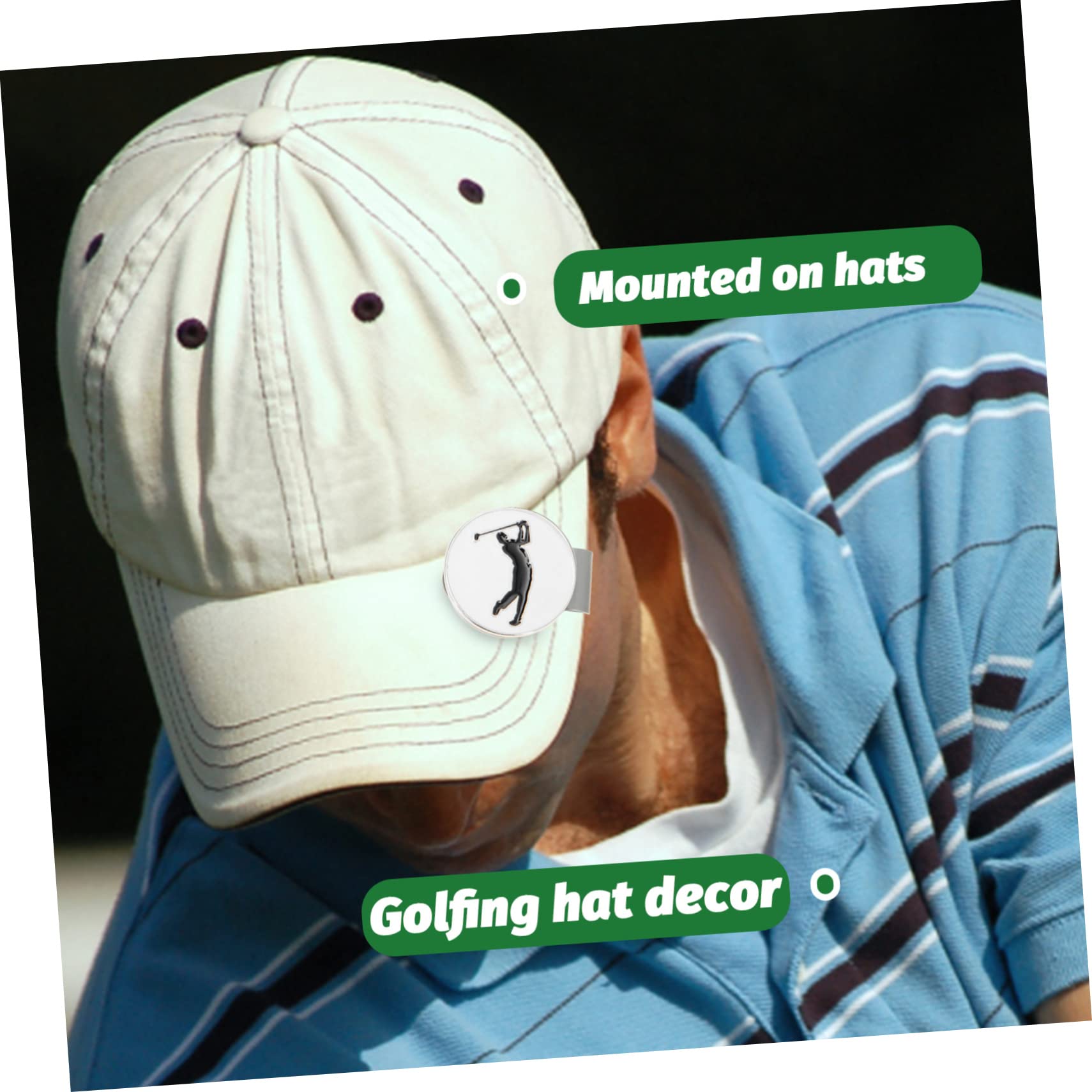 Milisten Magnetische Golf Hut Clips Tragbare Golf Ballmarkierer Für Hüte Mützen Und Bekleidung Praktische Golfaccessoires Für Herren Und Damen