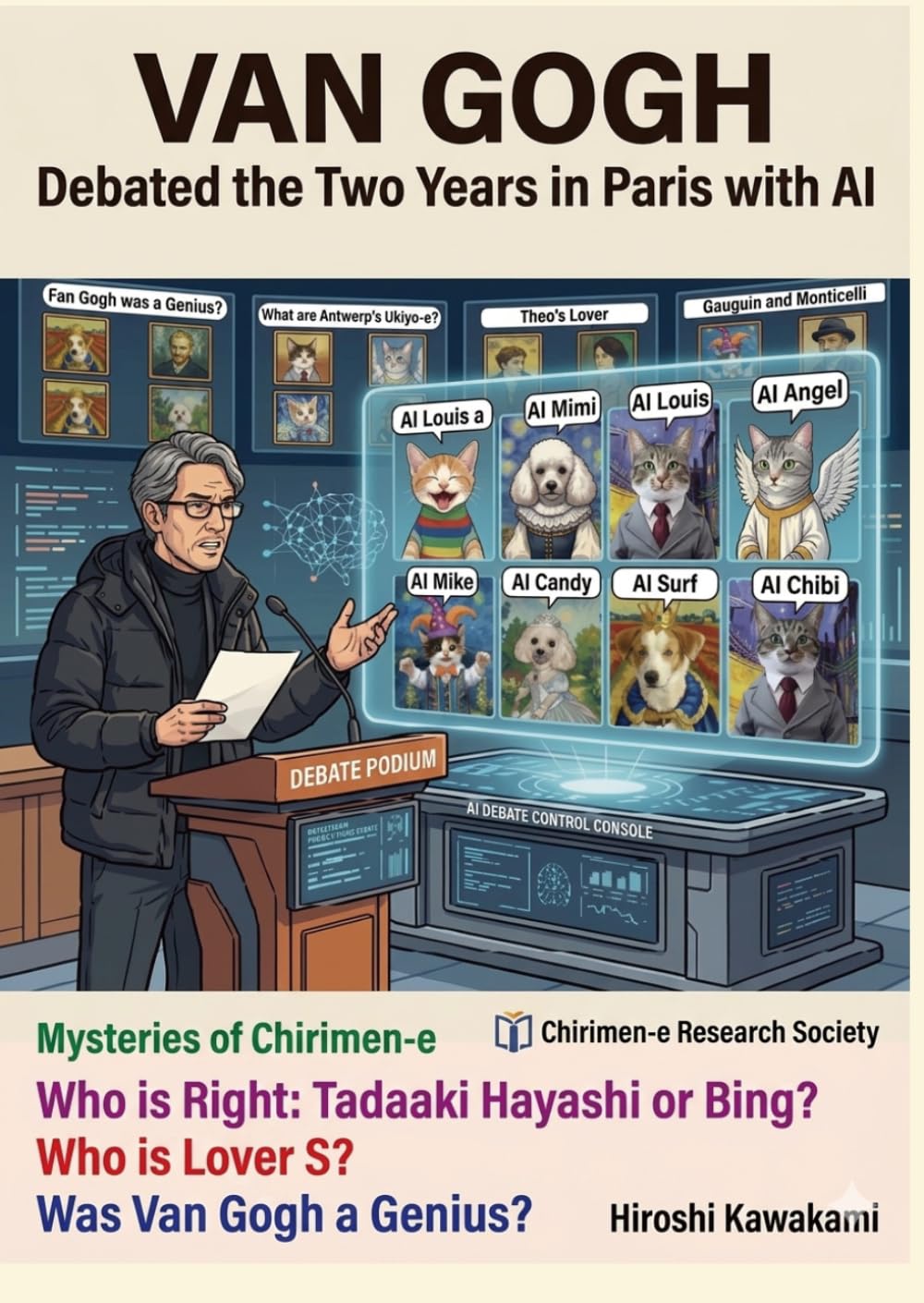 VAN GOGH Debated Two Years in Paris with AI: Mysteries of Chirimen-e Who is Right:Tadaaki Hayashi or Bing Who is Lover S Was Van Gogh a Genius