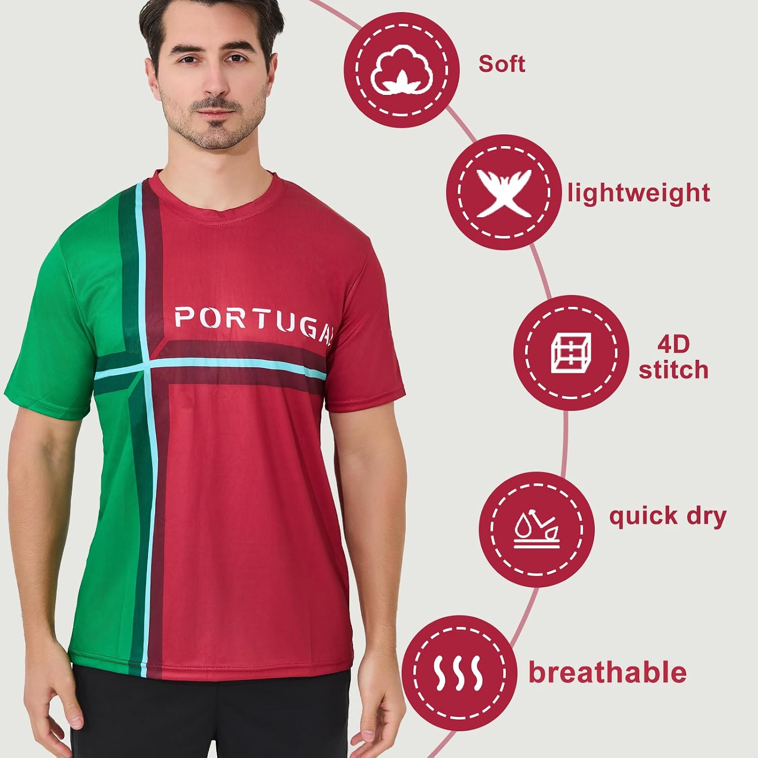 Soccer Jersey for Men&Women,Soccer Practice Jerseys Football Shirt Soccer Wear for Sports Training Jersey