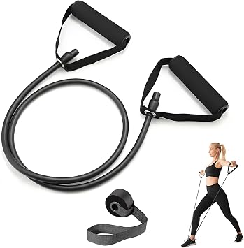 Resistance Bands with Handles, Exercise Bands - Perfect Stretch Rope for Home Workouts, Ideal for Fitness Enthusiasts & Home Gym