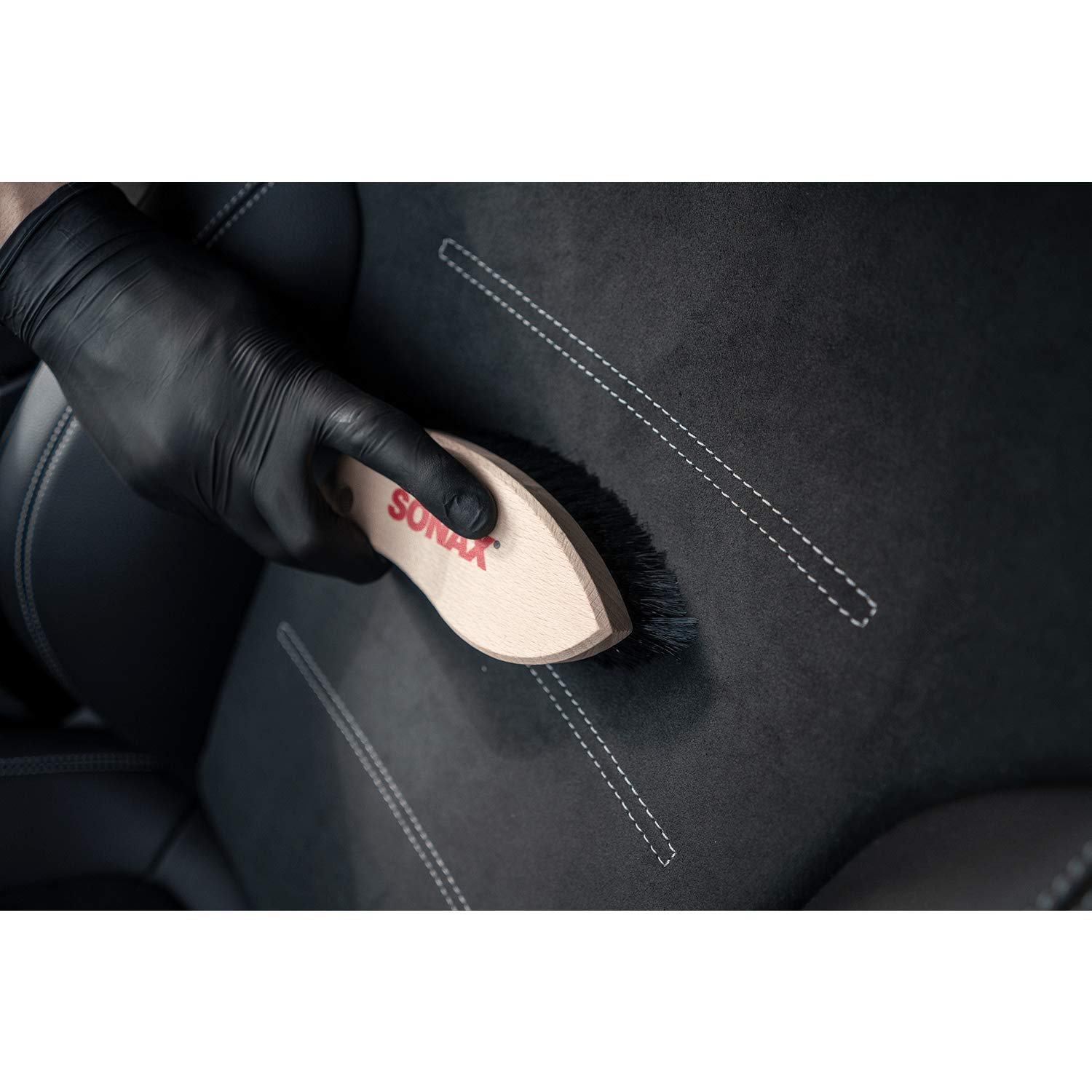 detailmate Dr. Wack Dr. Wack - Limpiador y cuidado de cuero (limpiador A1, 250 ml, cepillo para textiles y piel, esponja para pulir a mano, paños de microfibra 320 g/m² y 550 g/m²)