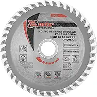 MTX Disco Circular Widea 110 mm × 22,23 mm × 40 Dentes – Aço 65G para Corte de Madeira Longitudinal e Transversal