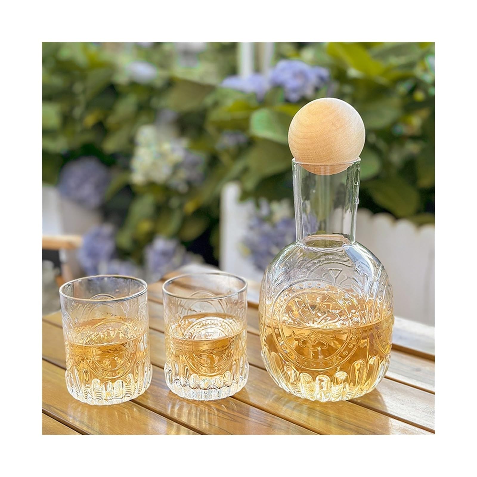 Carafe en verre borosilicate grande capacité pour eau bouillante et boissons froides