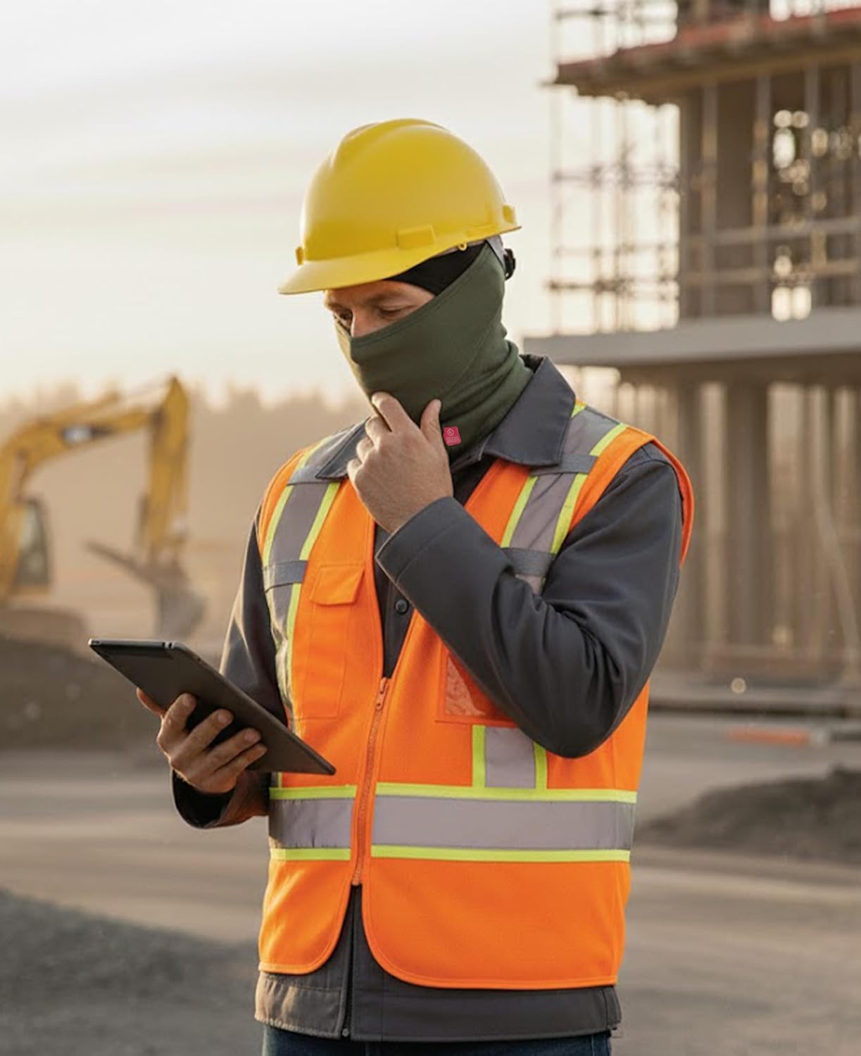 TICOMELA FR Face Mask Balaclava Flame Resistant Hood CAT2 Arc Rated | Welding Safety Cover Hood, One Size Protective Workwear - Image 6