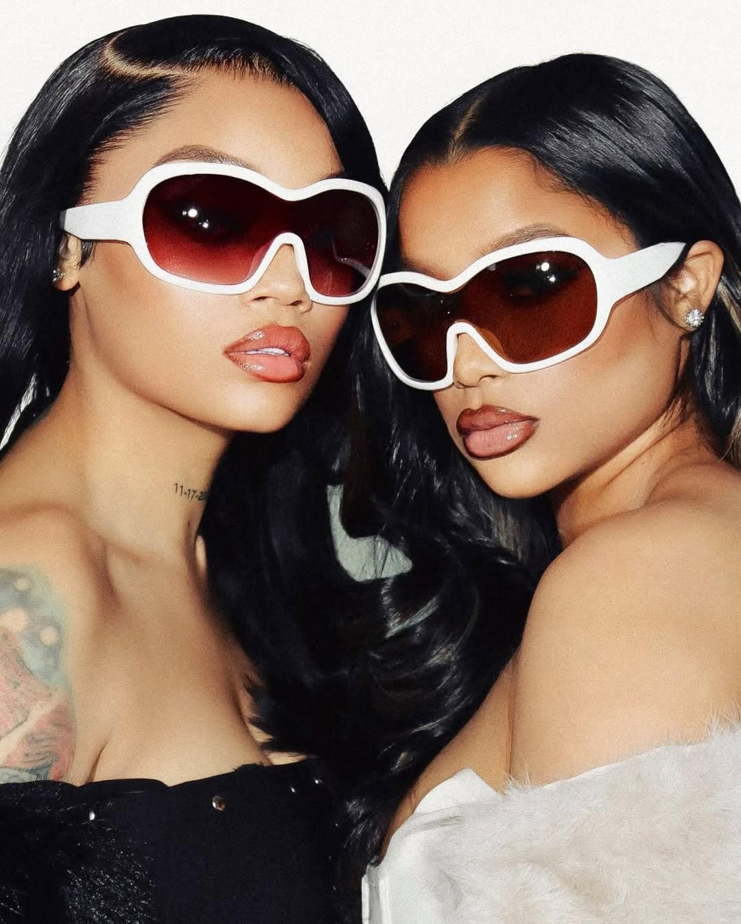 TYA Oversized Trendy Wrap Around Sunglasses for Women Men - Cool Concert shades 2000s Retro Round Big Shield Glasses - Image 2