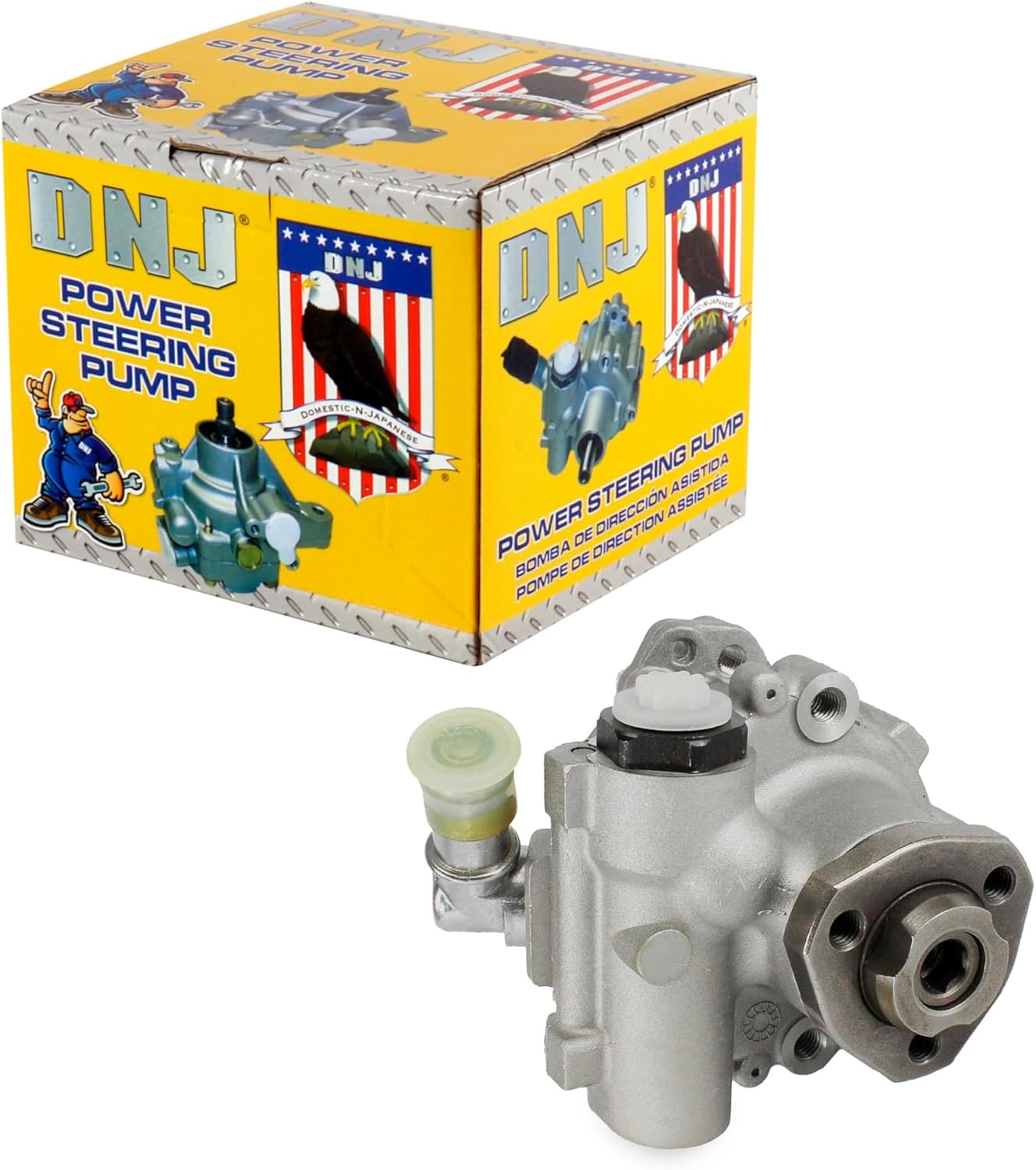 DNJ PSP1248 New Power Steering Pump for 1997-2002 Volkswagen EuroVan 2.8L V6 24V DOHC 2771cc