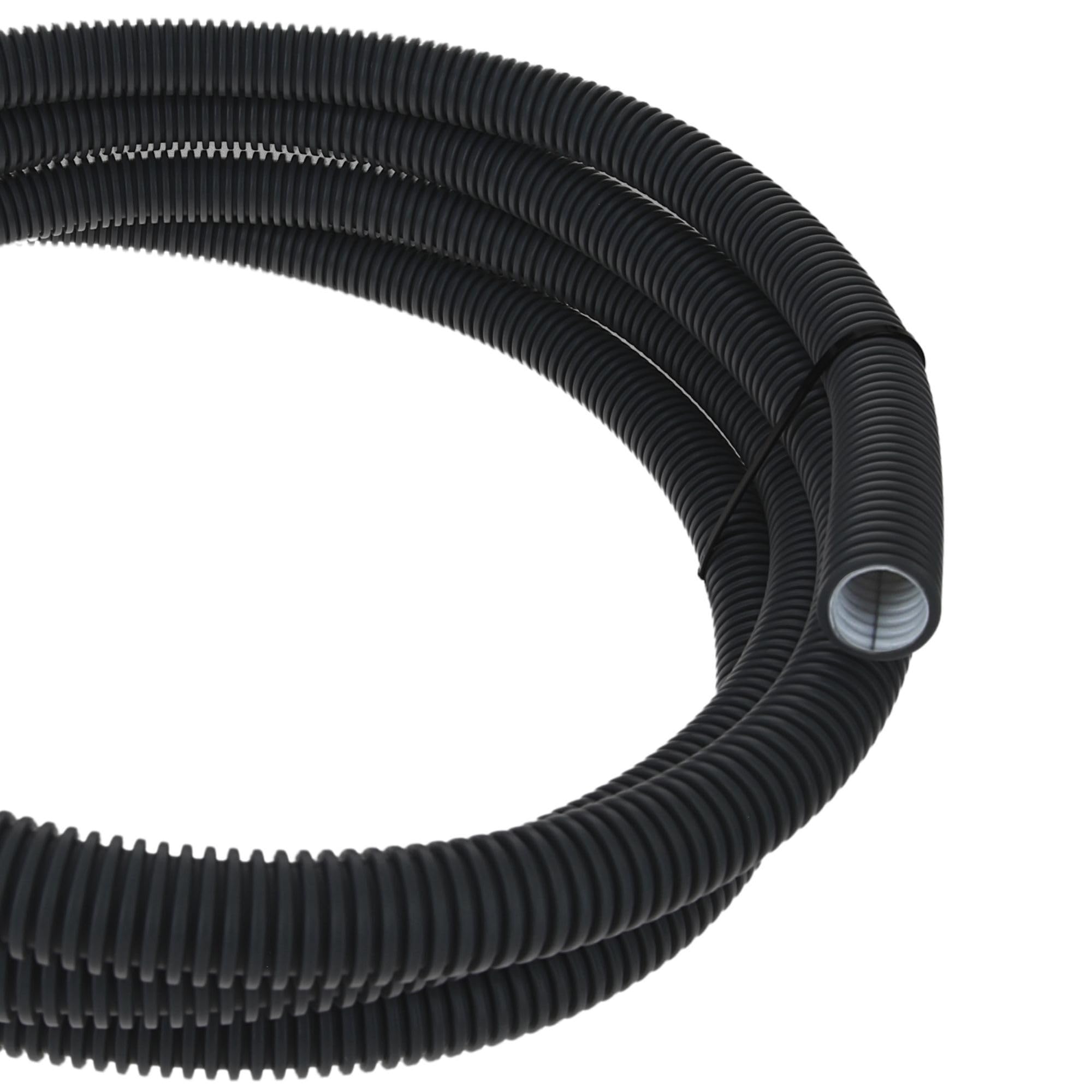 Kalitec Tubo Ondulato NW 25 - Corrugato per Cavi Elettrici, Nero, 320 N | Tubo vuoto flessibile da 25,0 mm per interni, esterni e calcestruzzo. Resistente alla pressione e protezione ignifuga.