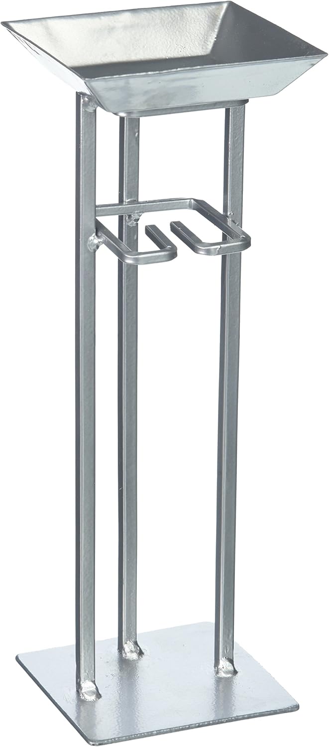 Deco Glow NAT5521 CandleonaRope Tower Holder, Silver Home & Kitchen
