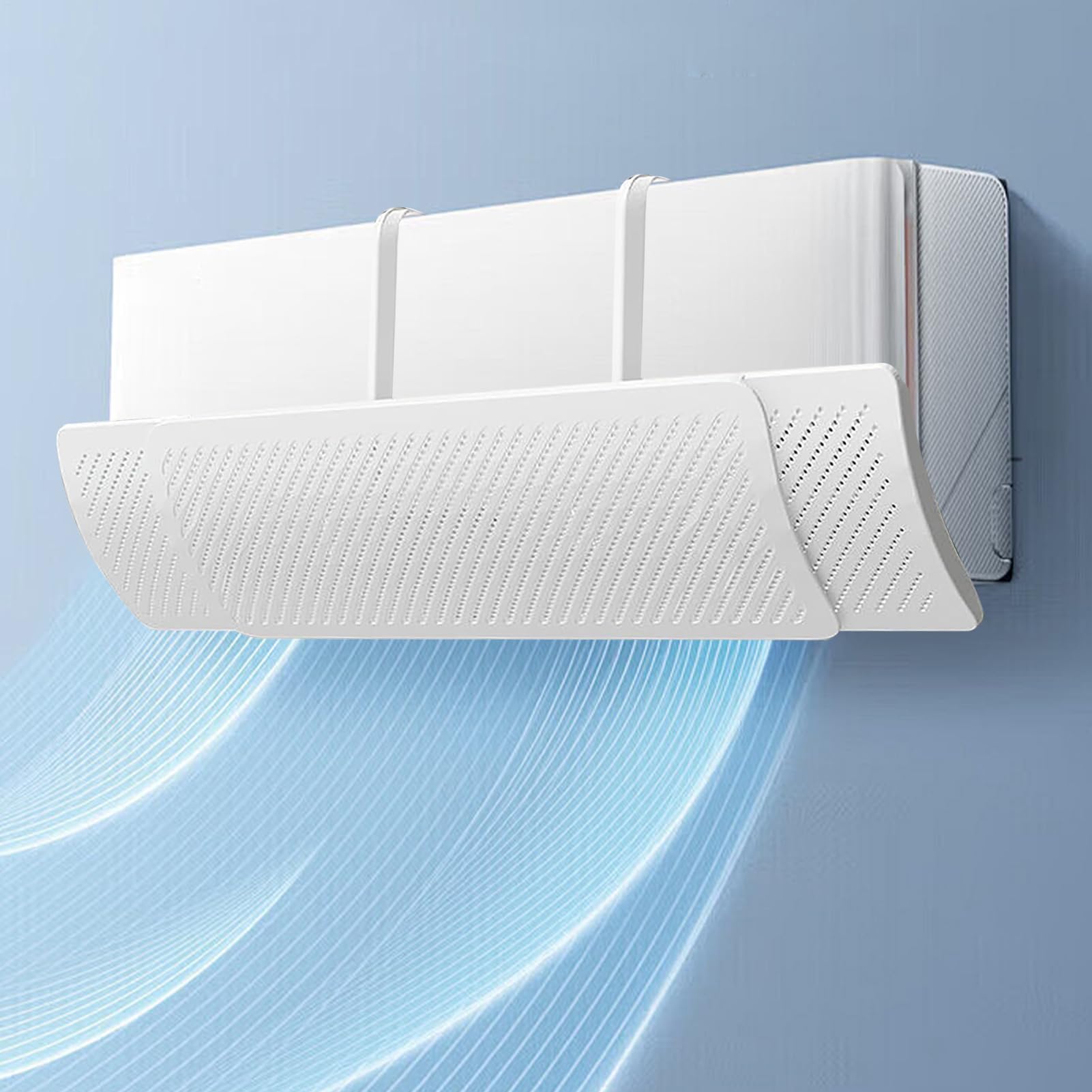 Deflettore di flusso d'aria - Deflettore di aria condizionata regolabile, per ufficio, casa, esterno, auto, camera da letto e finestre