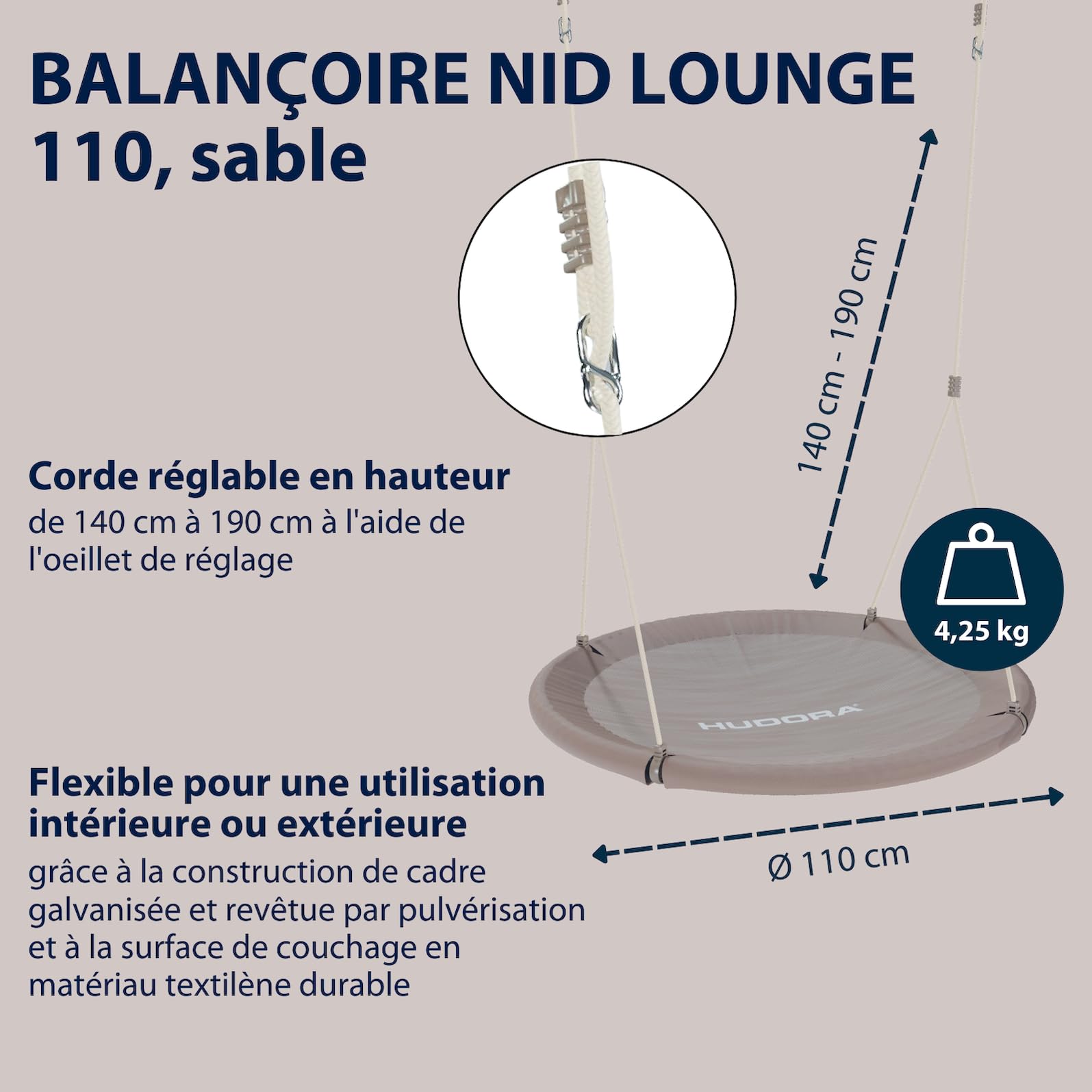 HUDORA 72200 Balançoire