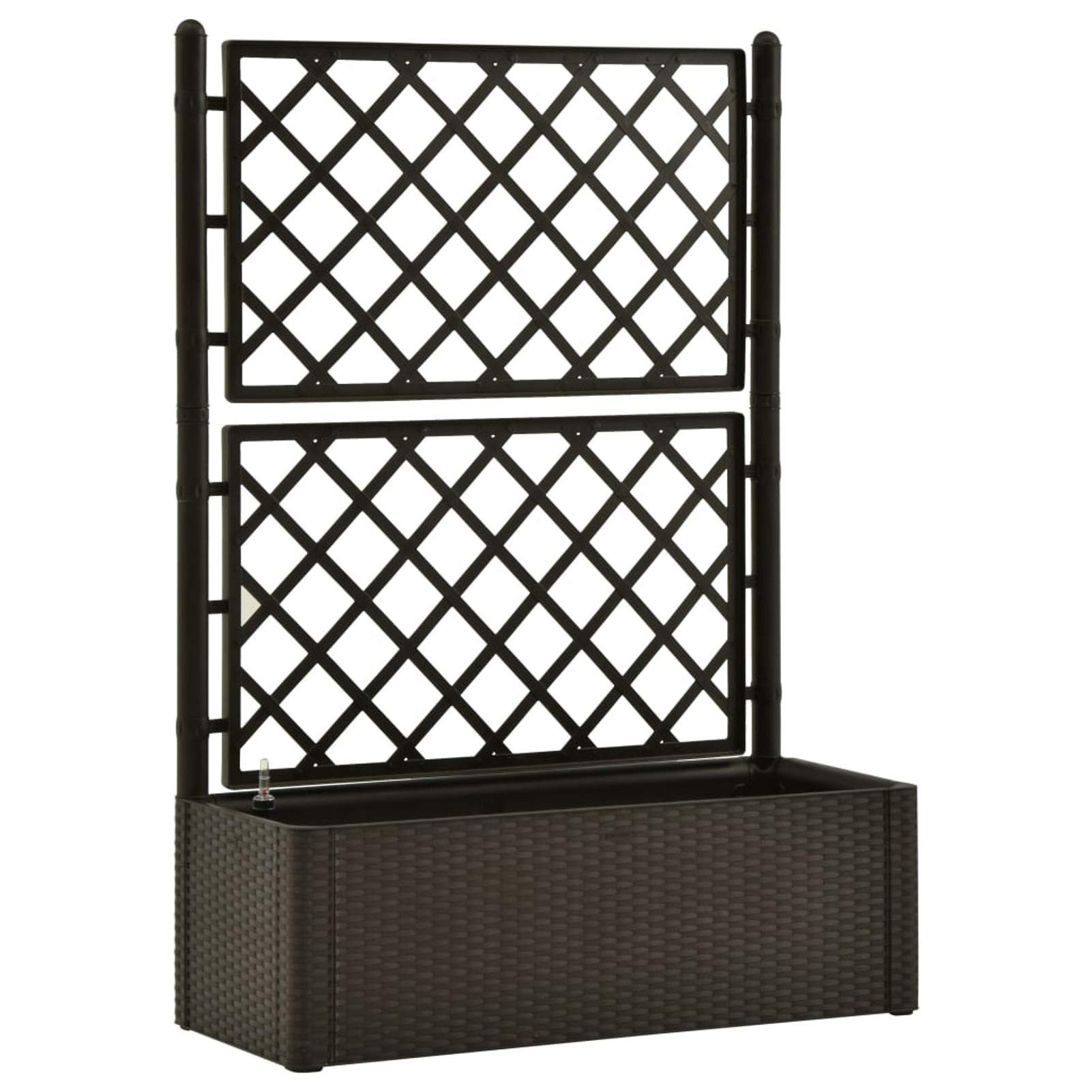 ShGaxin Arriate, Tavolo Da Coltivo, Orto Domestico, Coltivazione Di Piante Aromatiche, Arriate Da Giardino, con Traliccio e Sistema di Irrigazione Automatica Moca