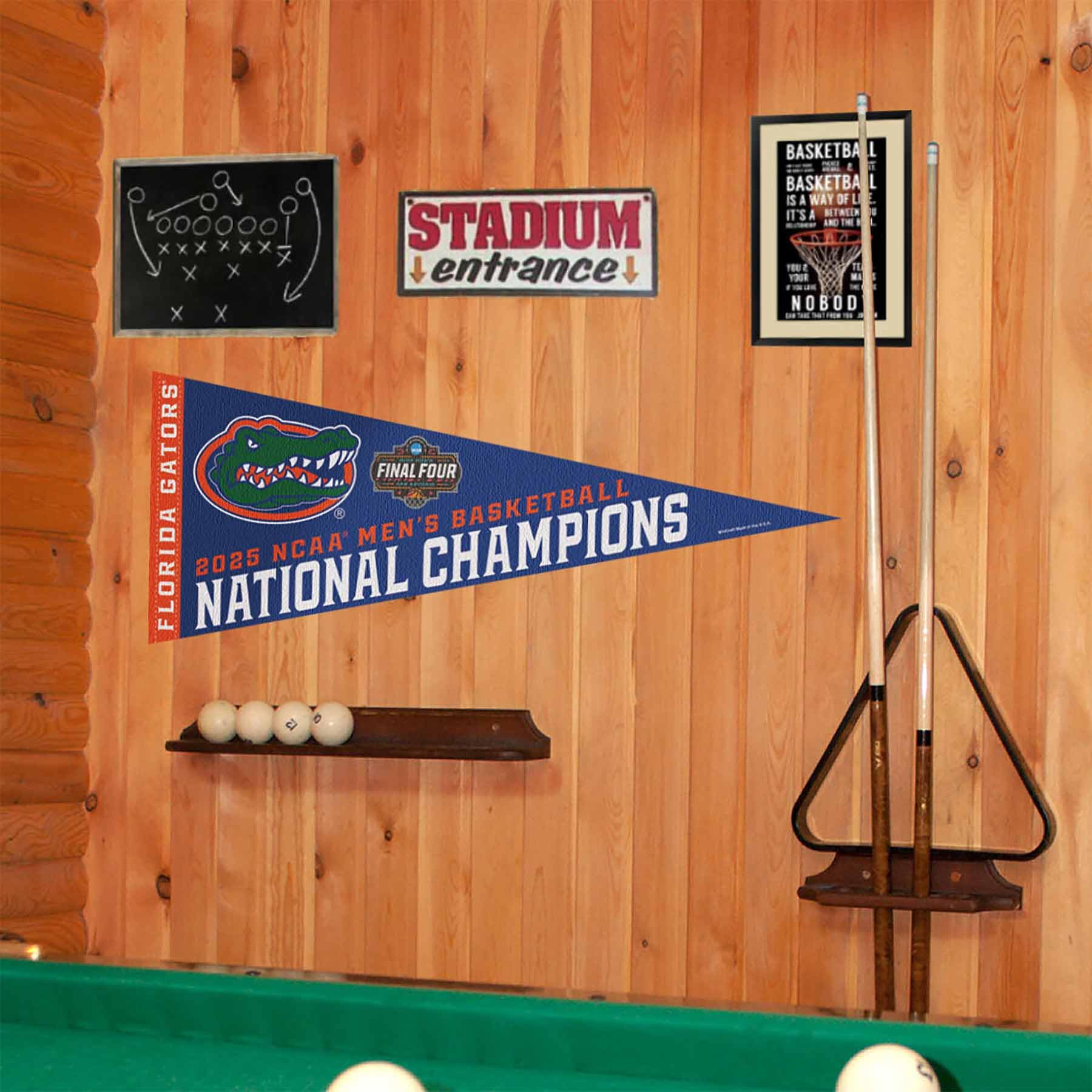 WinCraft Florida Gators Pennant 2025 Basketball National Champions Banner