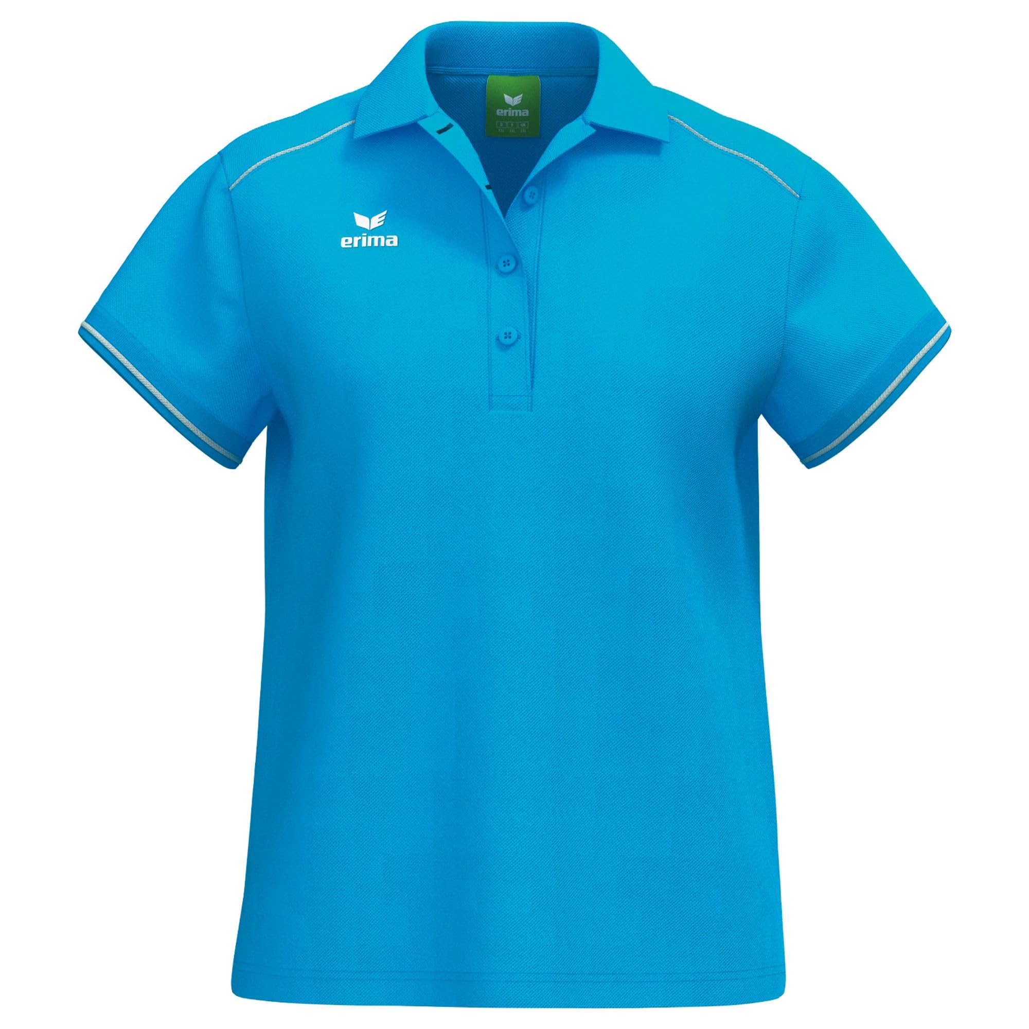 Erima Women's CMPT Poloshirt (2112542) Curacao/White, 46