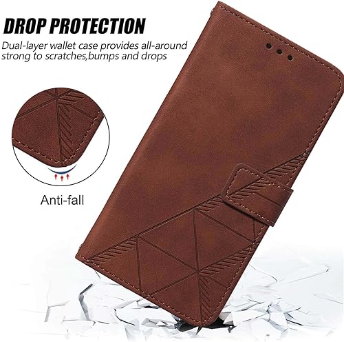 Miniatura 7 de Funda para Pixel 7a, cartera para Google Pixel 7a, ranuras para tarjetero, correa de muñeca de poliuretano termoplástico, funda de piel sintética