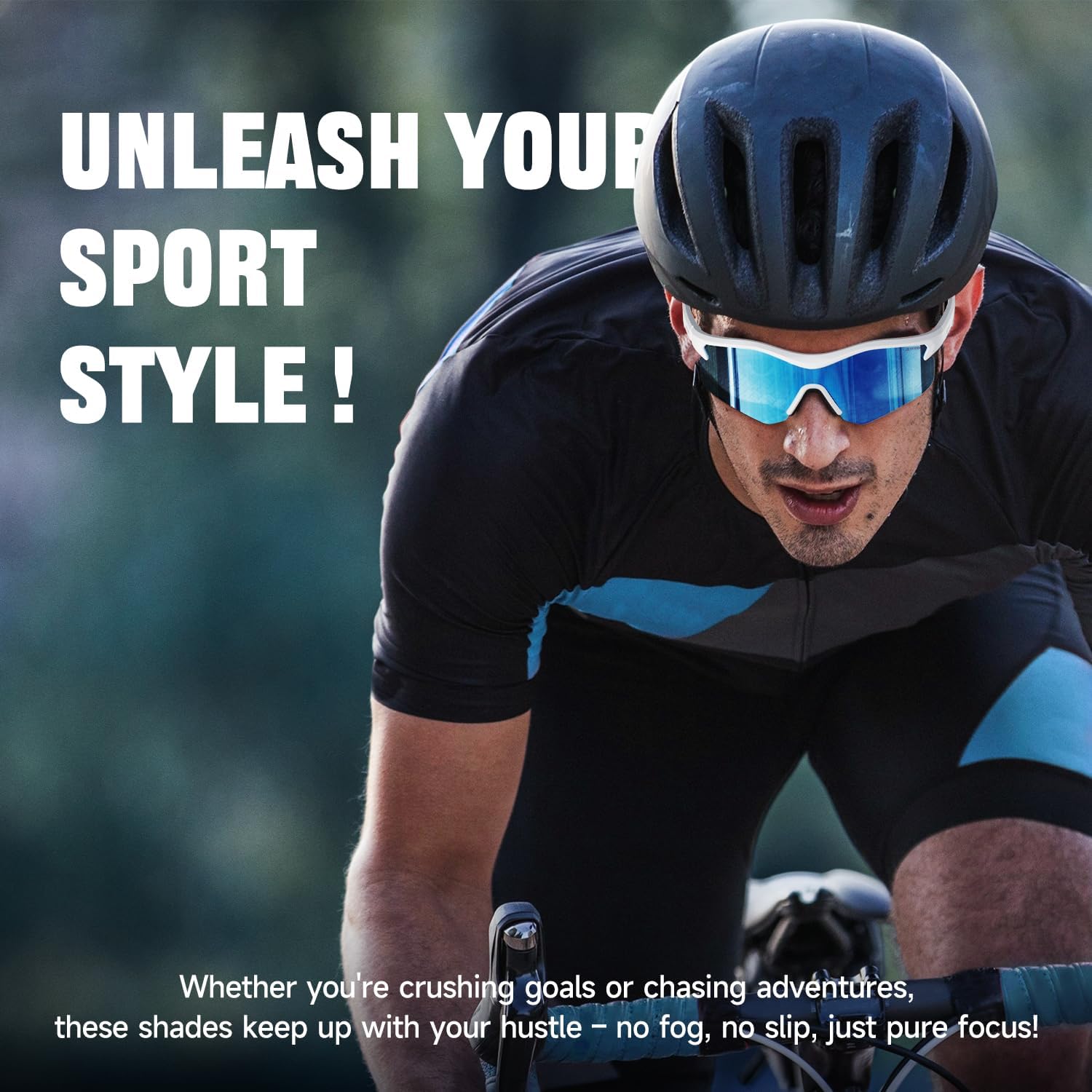 DEAFRAIN Sports Sunglasses for Men Women UV Protection Running Glasses for Baseball Cycling Fishing TR90 Unbreakable Frame - Image 5