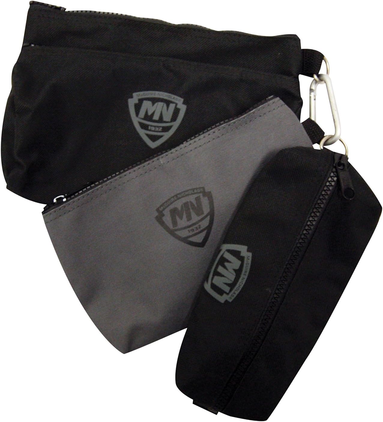 McGuire-Nicholas 31001 3 Small Bags, Two Black, One Grey