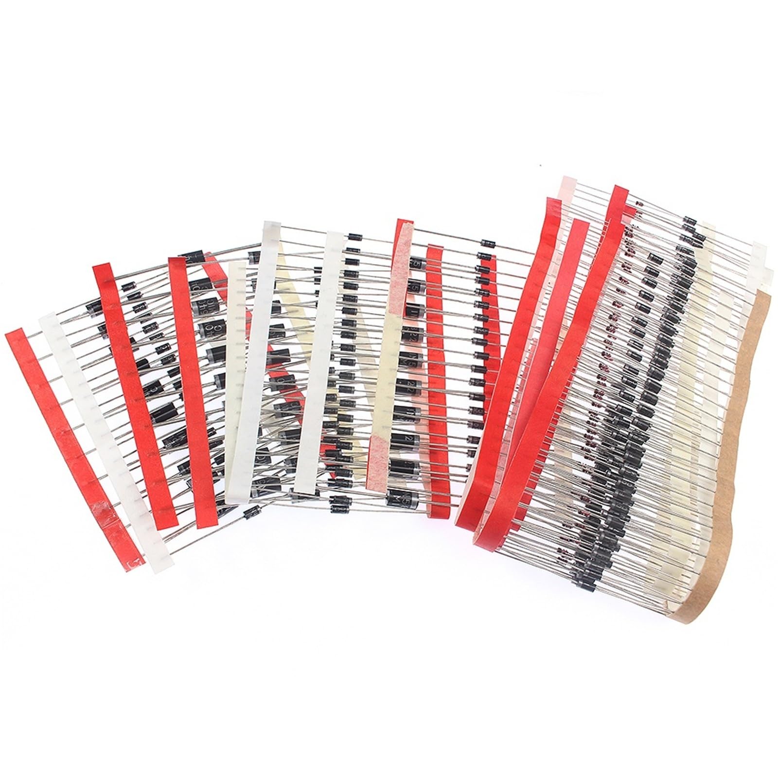Kit diodi Schottky da 350 pezzi Diodi raddrizzatori a 14 valori 1N4148 1N4001 1N4004 1N4007 1N5404 1N5406 1N5408 RL207 UF4007 FR107 FR207