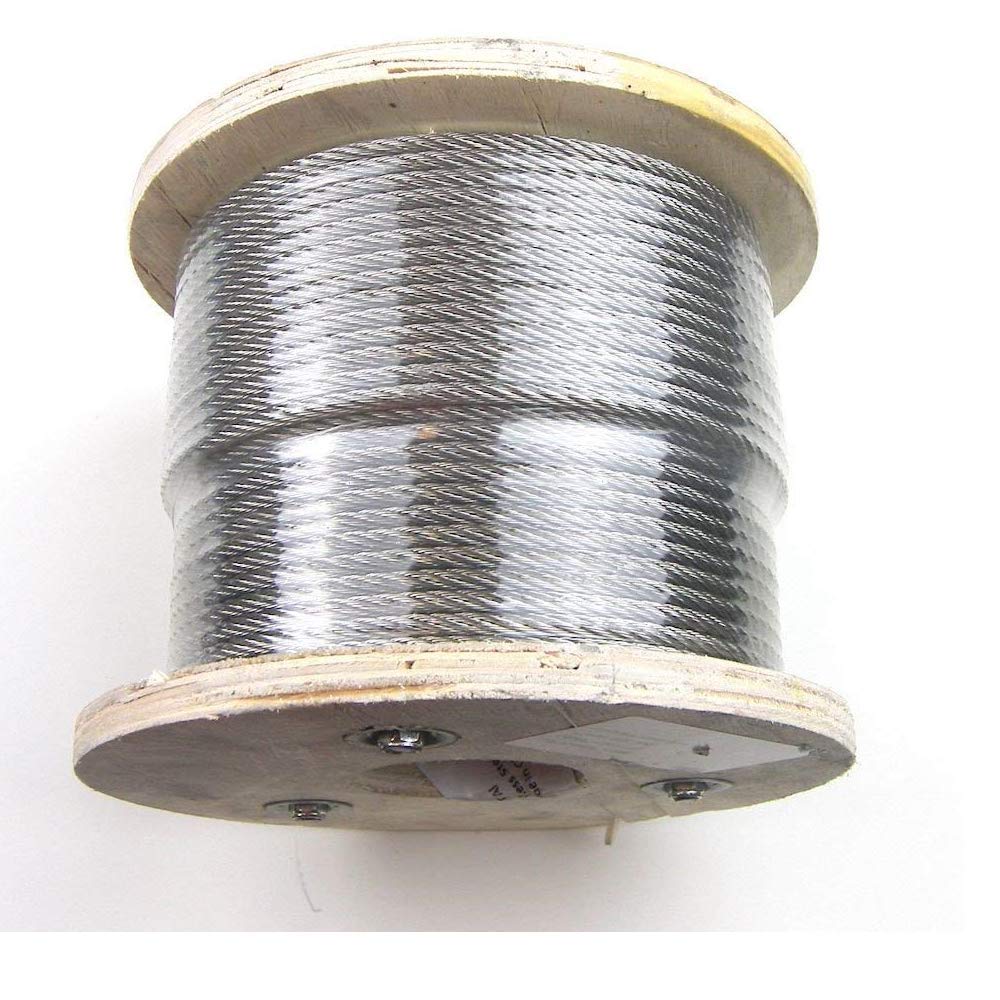 Buy ArkHardware 1/8" 7x19 Stainless Steel Type 316 Cable No Rust String