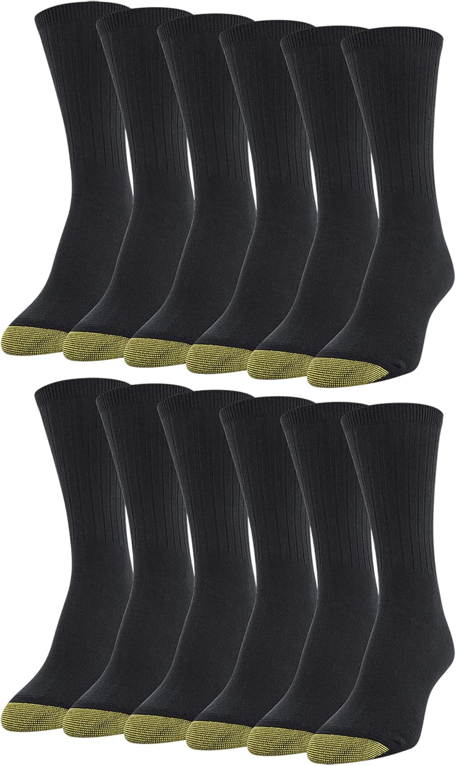 GOLDTOE womens Casual Texture Crew Socks, Multipairs