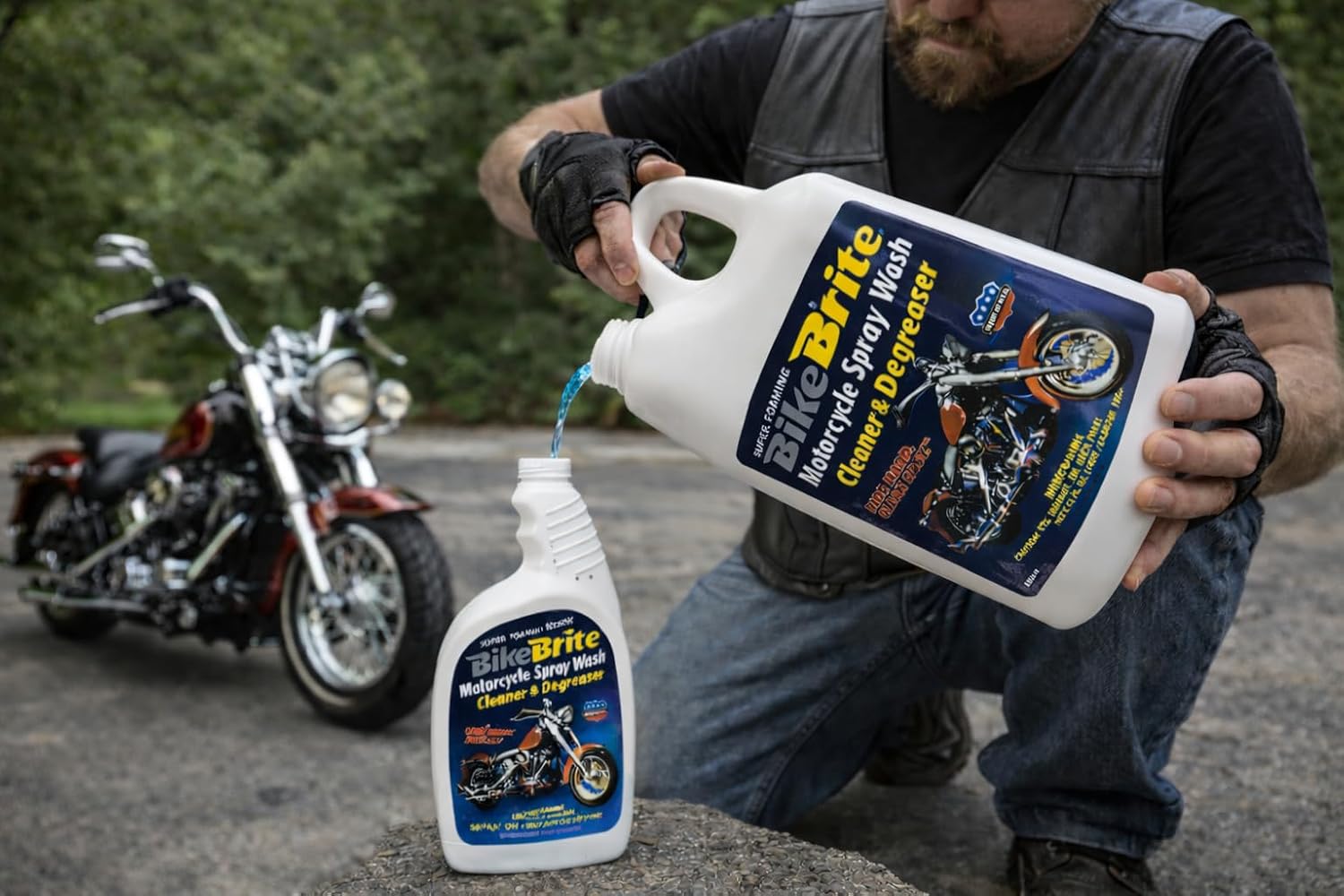 Bike Brite MC441G Motorcycle Spray Wash - Blue (1 Gallon)