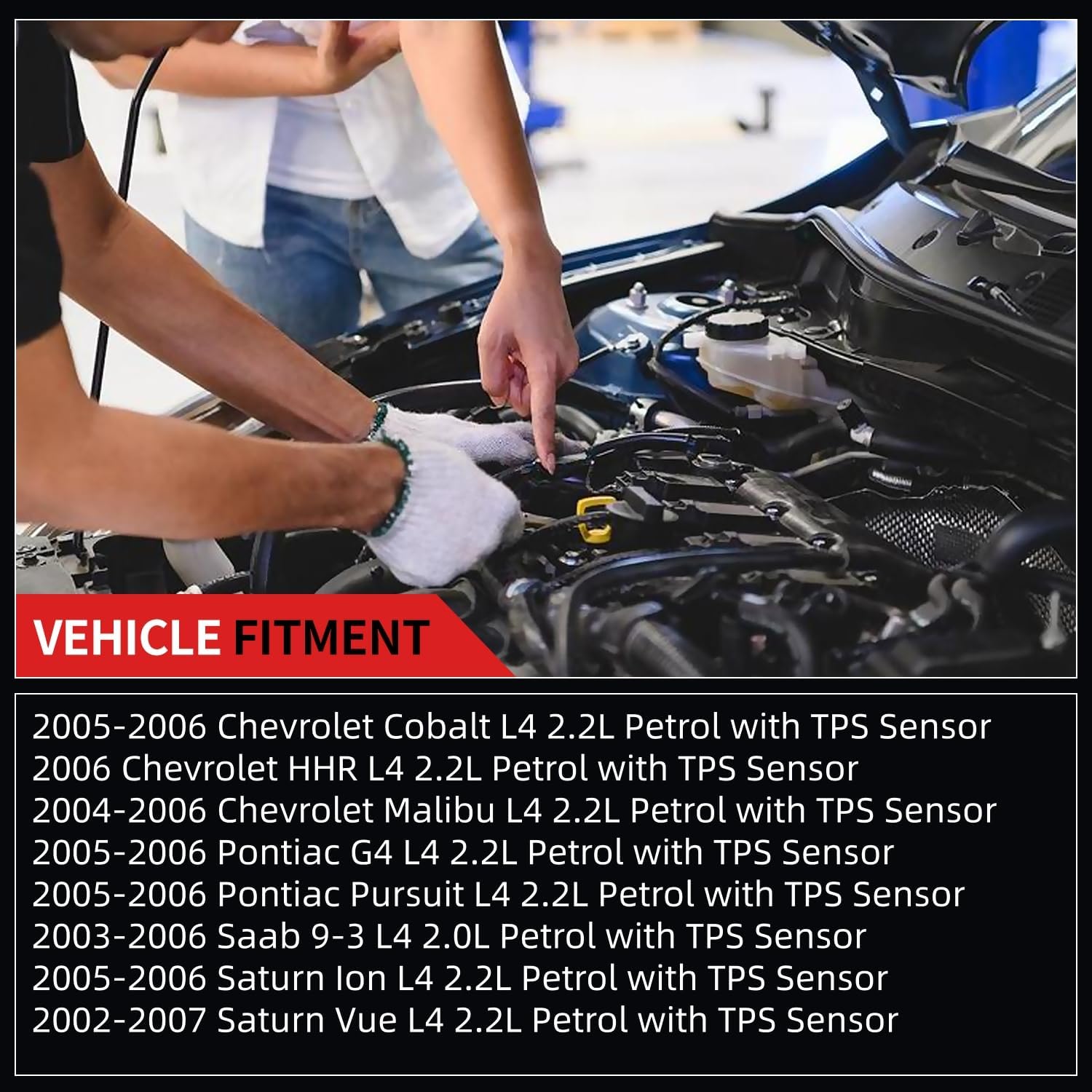 Electric Throttle Body for Chevrolet Cobalt L4 2.2L 2005-2006 Pontiac G4 L4 2.2L 2005-2006 Saturn Ion L4 2.2L 2005-2006 [337-05390, 12568796, 25312094, 12791257]