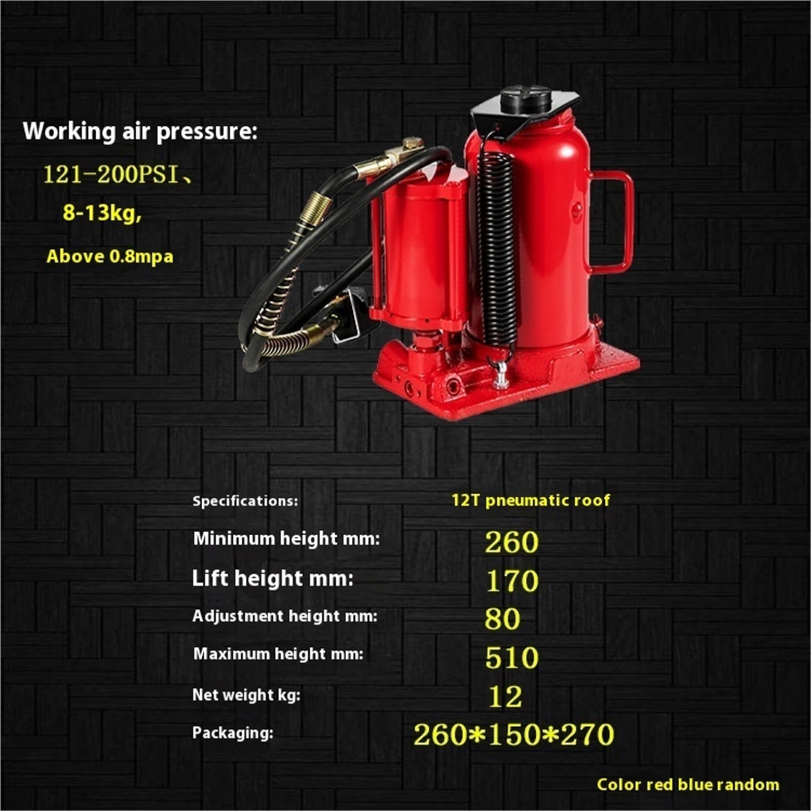 Heber 12t20t32t50Tons Vertikale Hydraulische Pneumatische Jack, Öl Druck, LKW Auto Reparatur(12t)