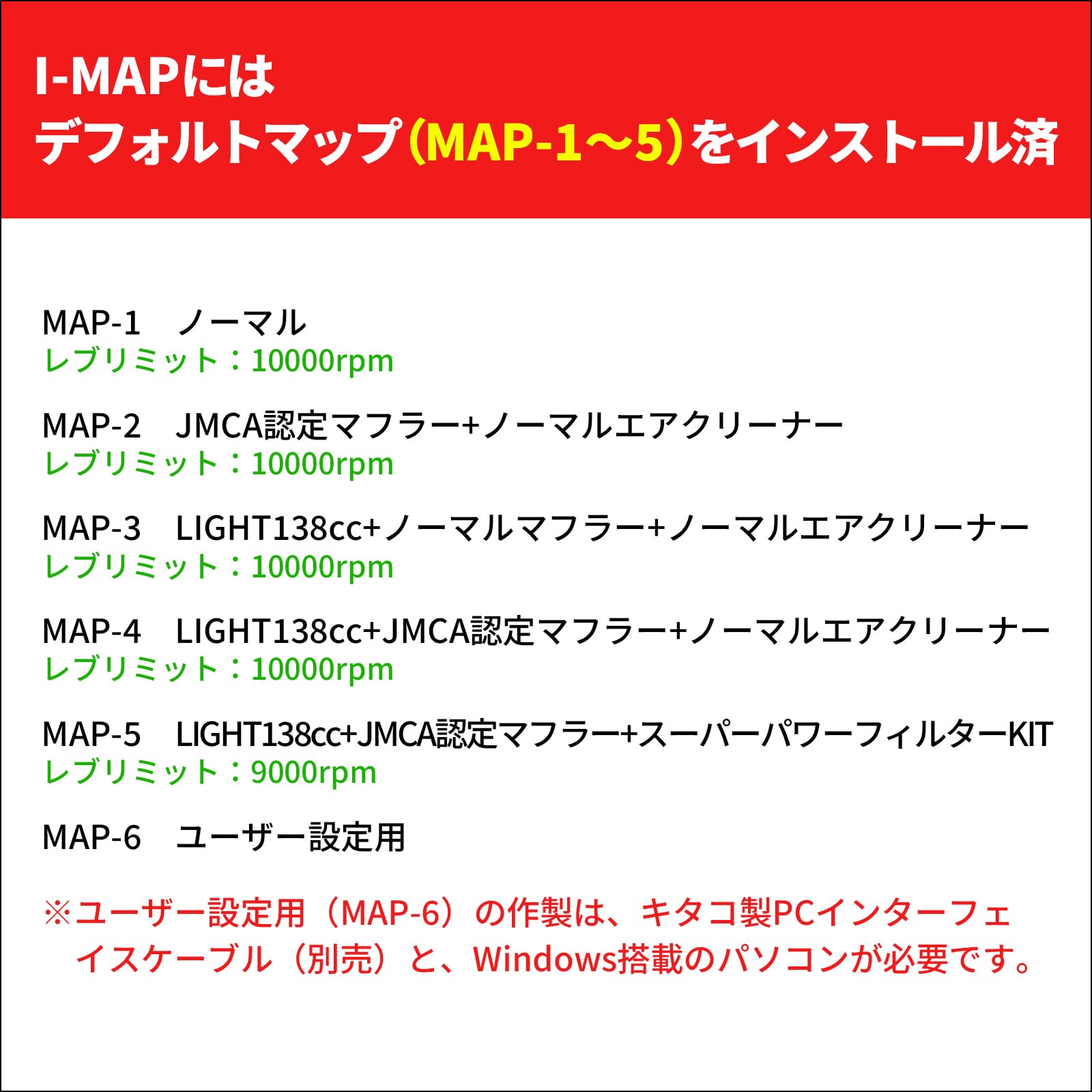 Amazon | キタコ(KITACO) インジェクションコントローラー I-MAP AXIS
