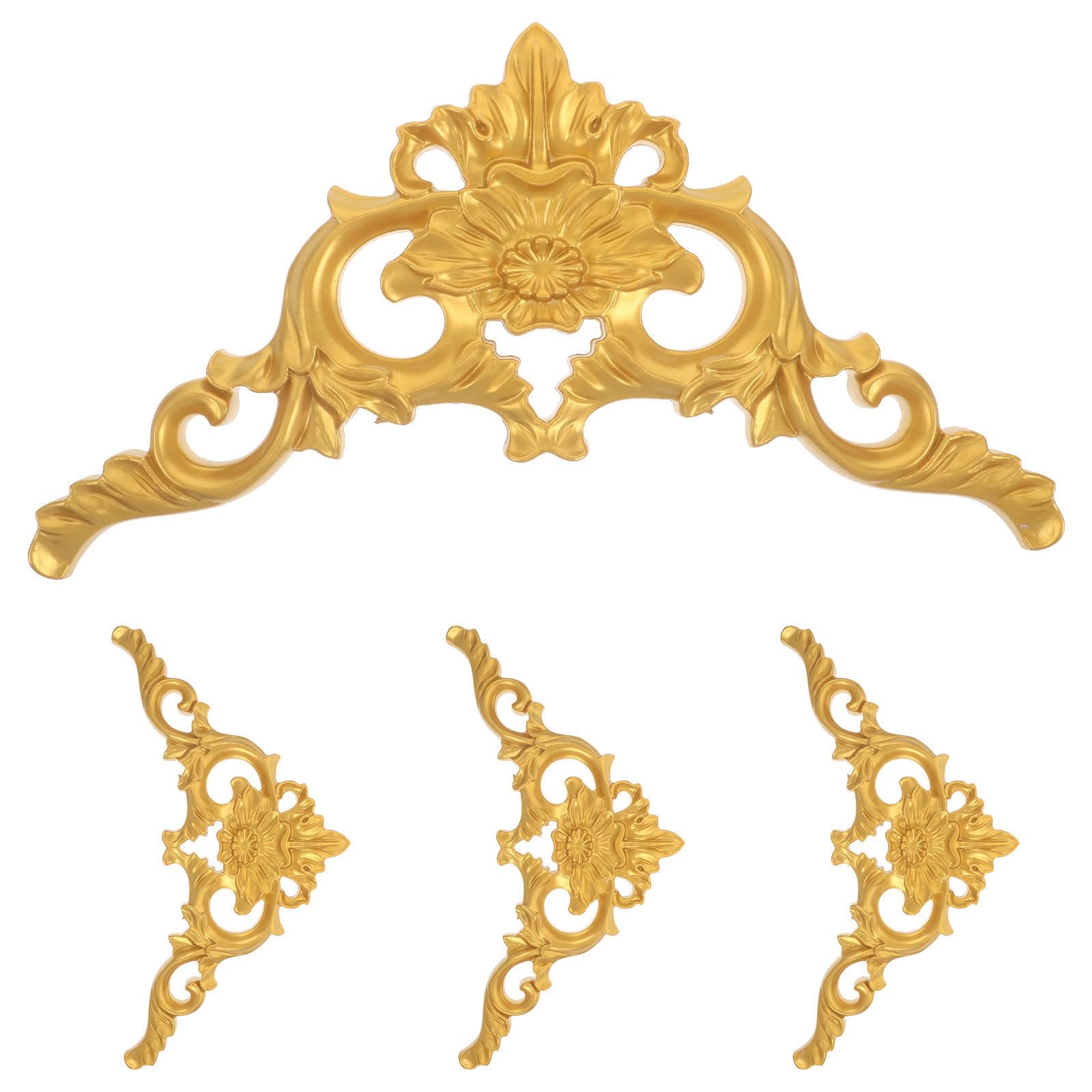 Moldura de Techo para Dormitorios y Proyectos de Estilo Europeo Dorado