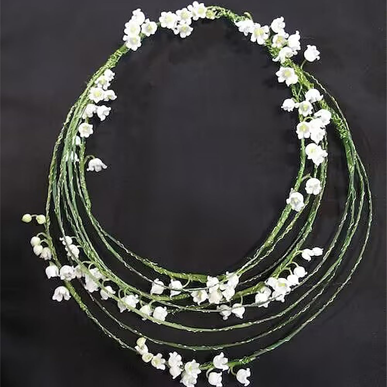 Floral Wire 18 Gauge Dark Green Floral Paper Wrapped Wire - 15 inch Floral Wires 60 PCS/Pack