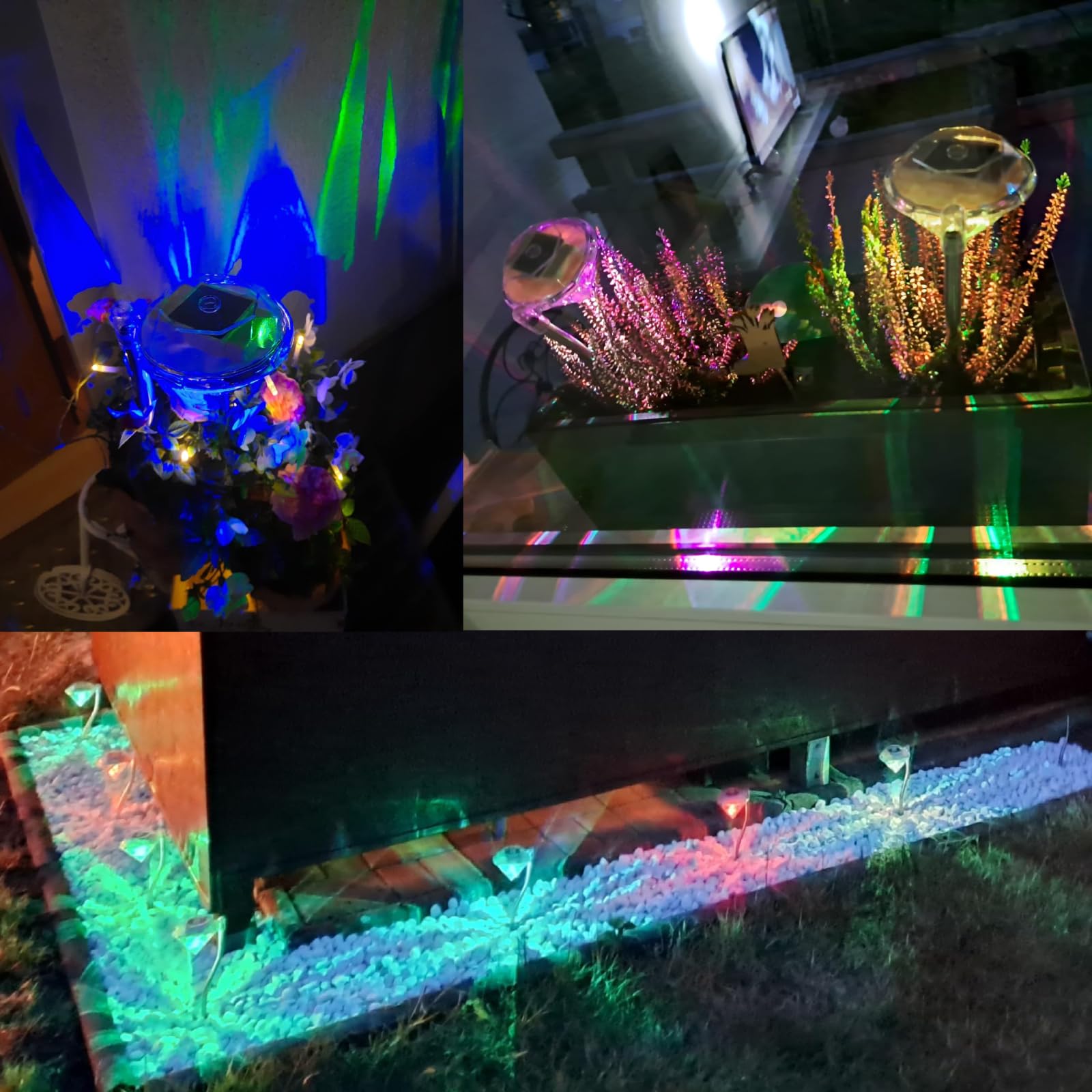 Anordsem Solar Lights Outdoor Garden: Garden Lights Solar Powered Waterproof for Outside Decorative - Image 3