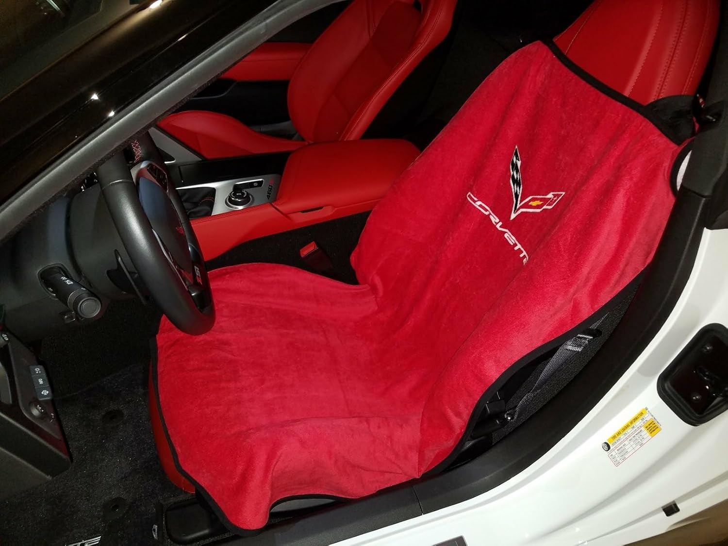 ZIC Motorsports Corvette C7 Seat Towel Protection by Seat Armour - Red